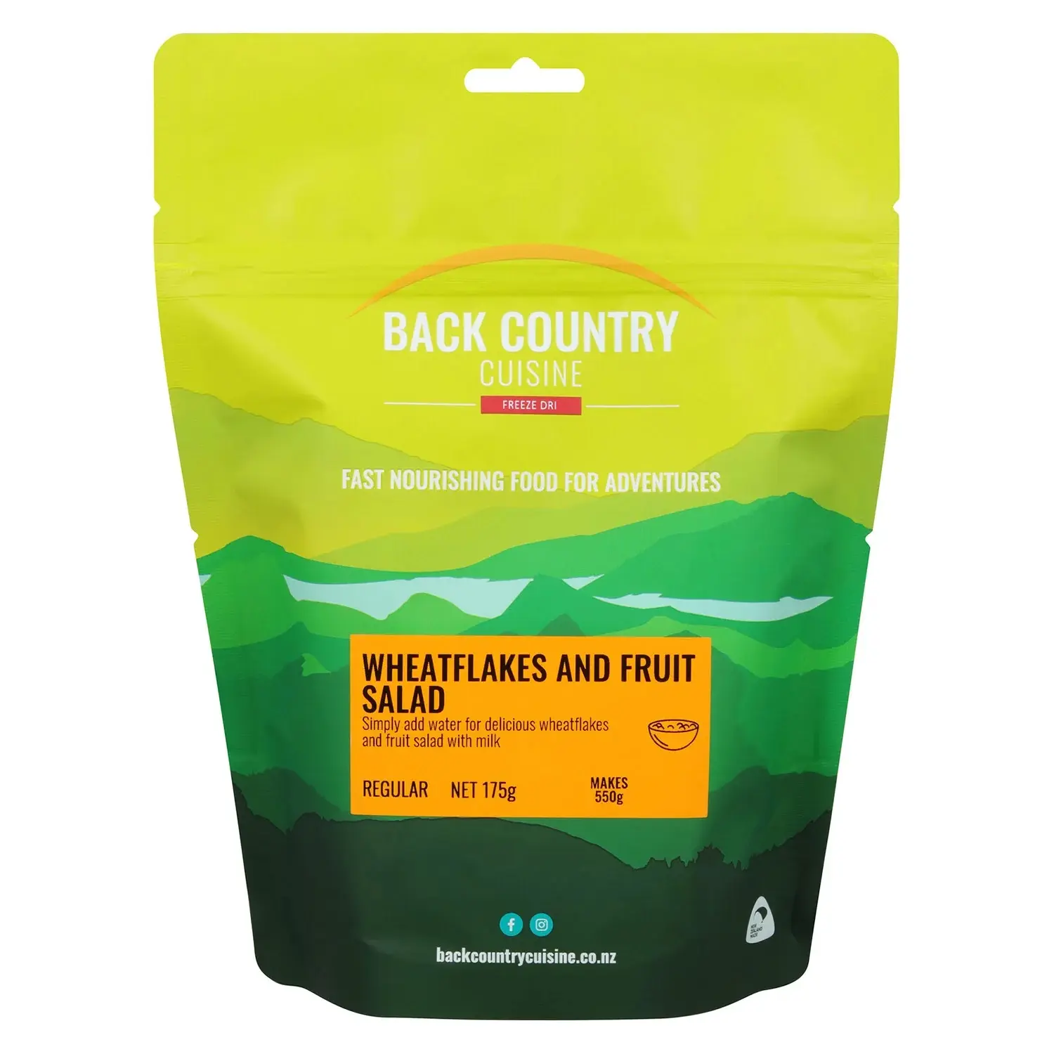  - Backcountry Cuisine Wheatflakes and Fruit Salad