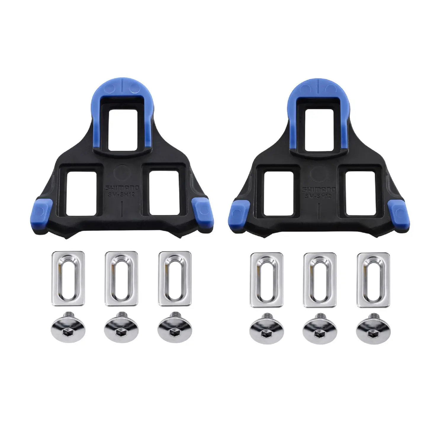 blue - Shimano SM-SH12 SPD-SL Road Cleats Set