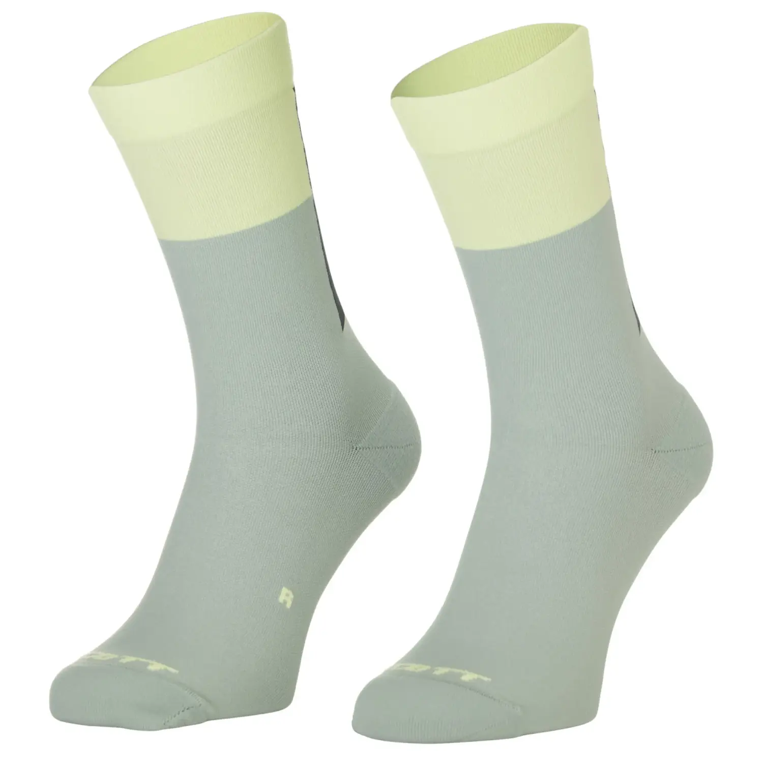 spray grey/acid yellow - Scott Sock Block Stripe Crew