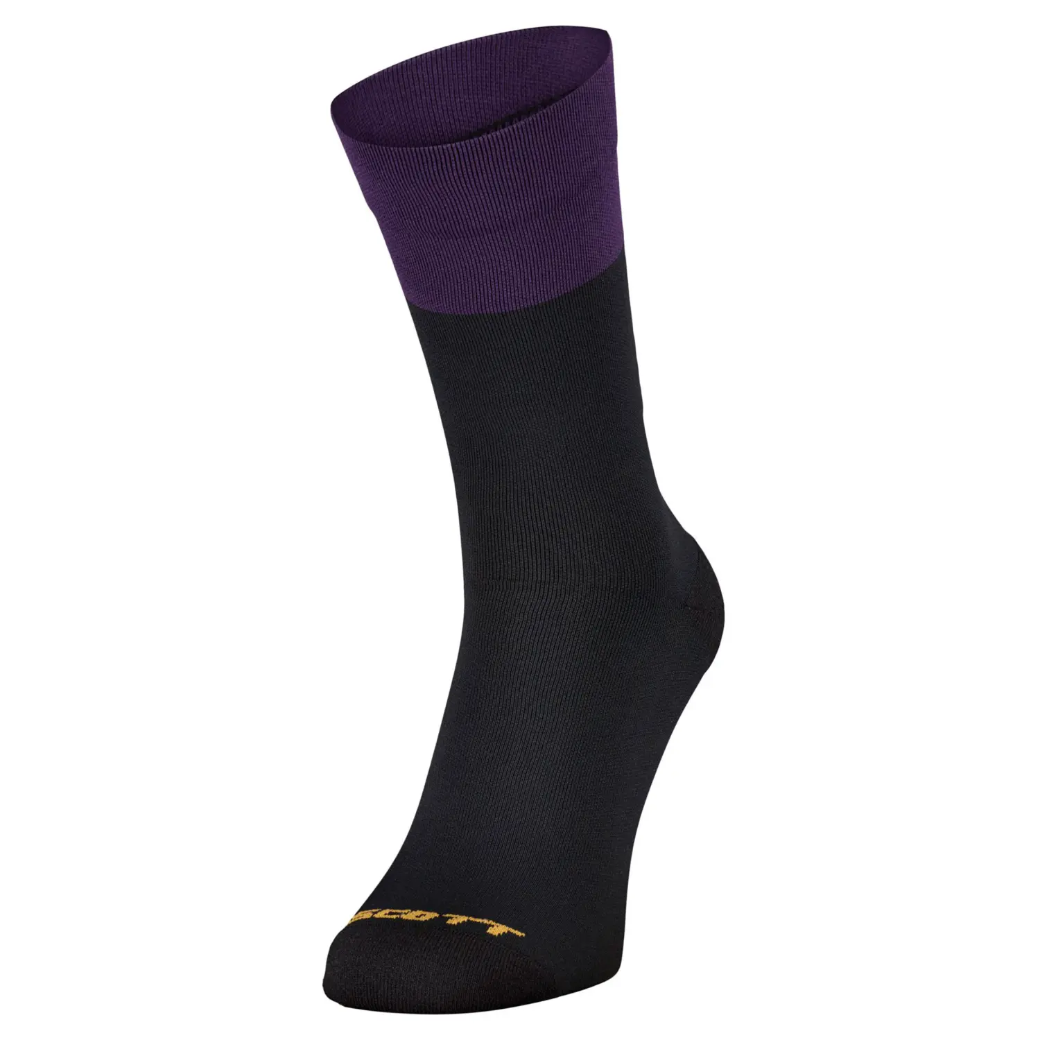 black/cyber purple - Scott Sock Block Stripe Crew