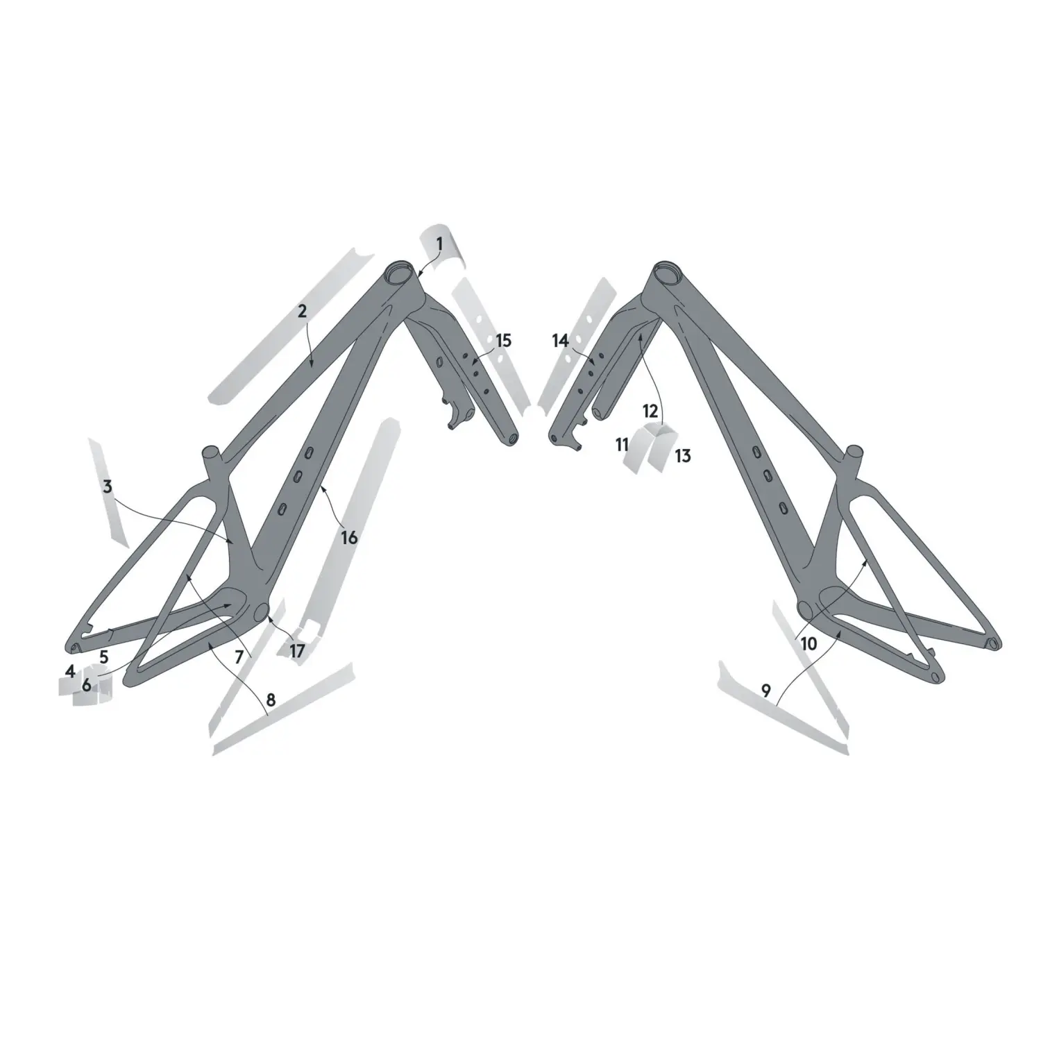 clear matt - Syncros Frame Protection Kit Scale 23