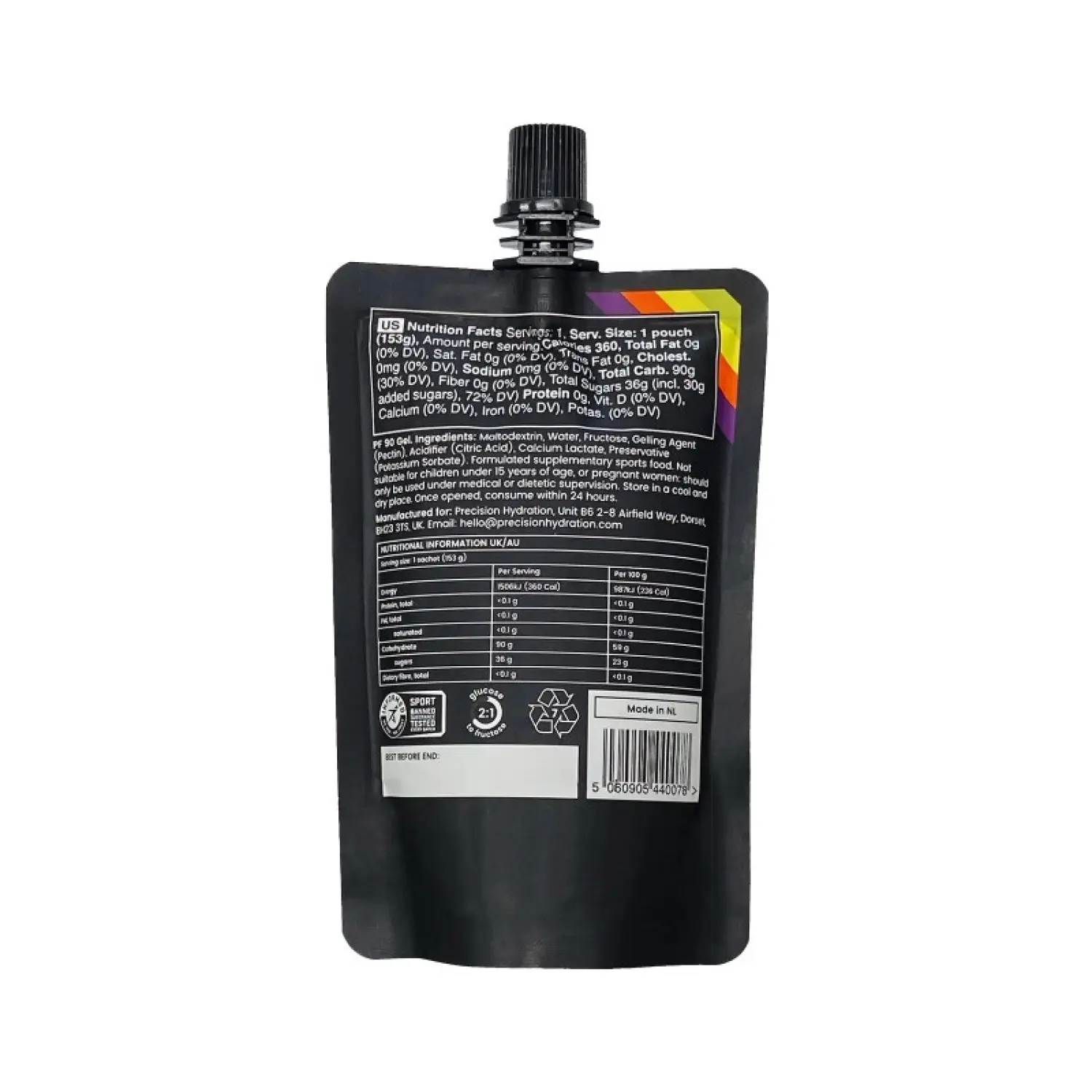  - Precision Fuel & Hidratation PF 90 g Carb Gel