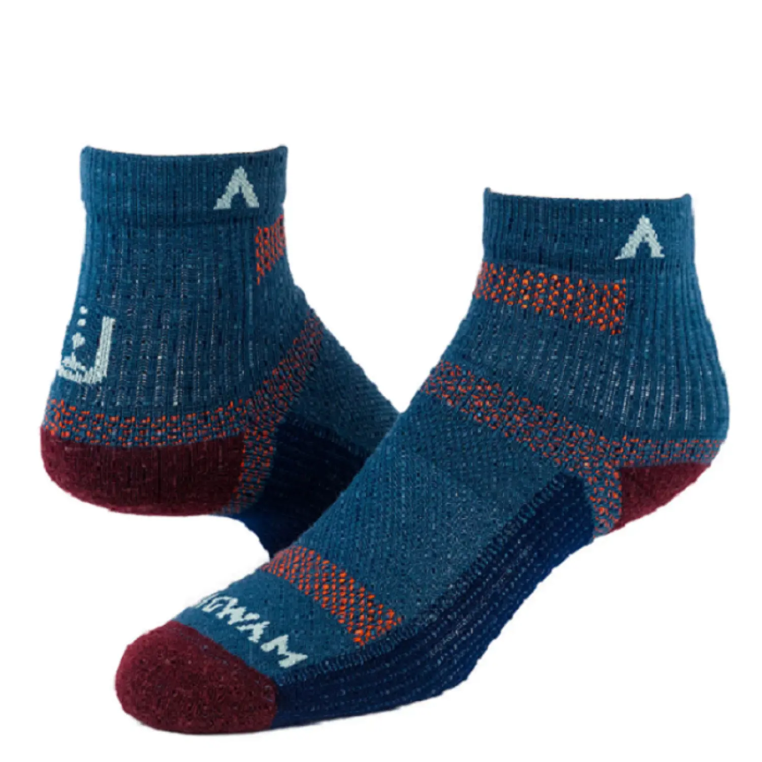 majolica blue - Wigwam Merino Ultra Cool-Lite Quarter