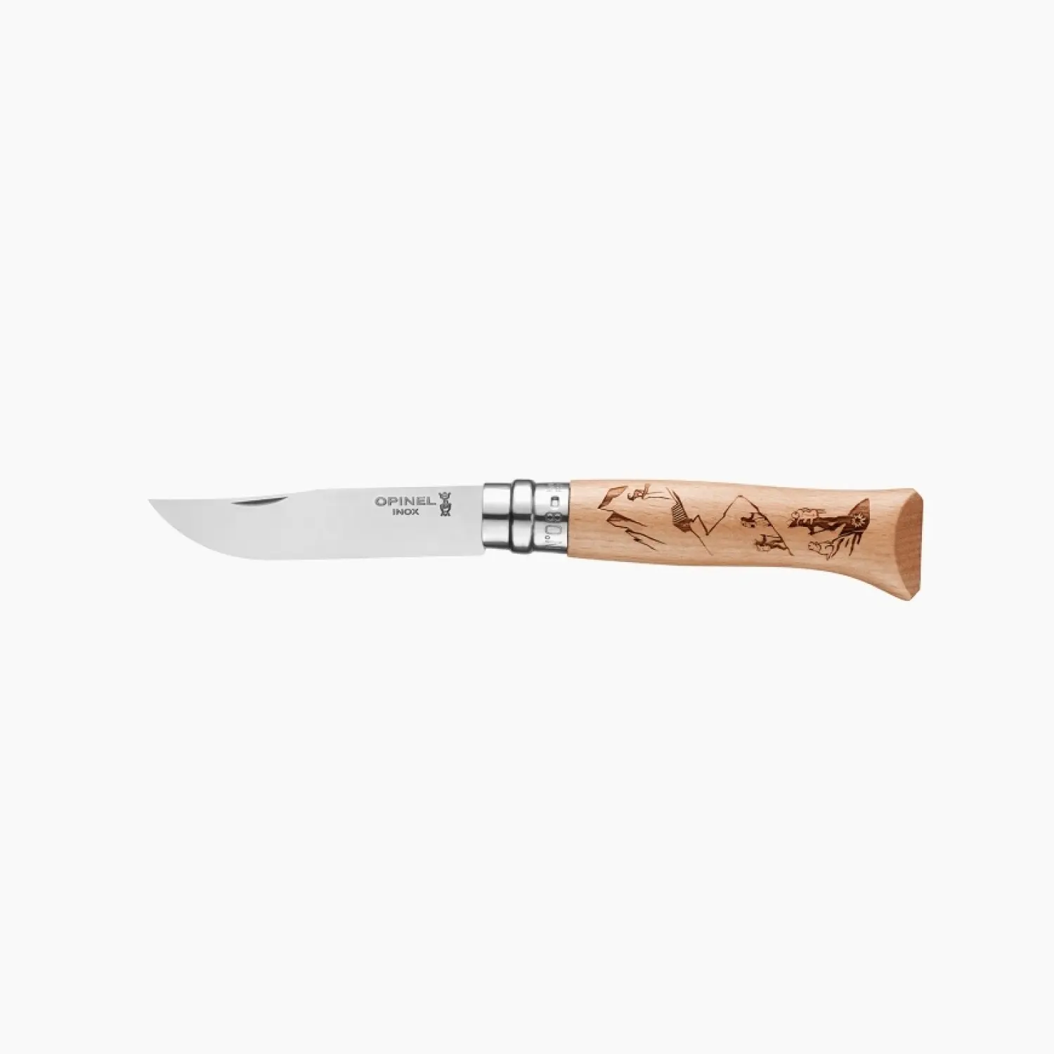  - Opinel Traditional Inox N°08 Hiking