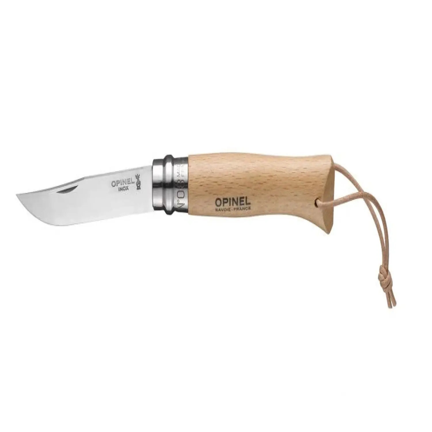  - Opinel Traditional Inox With Leather Lace