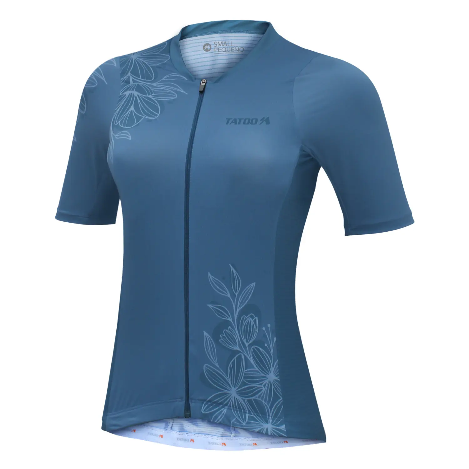 azul - Tatoo Jersey Bici C5 Mujer Basiel