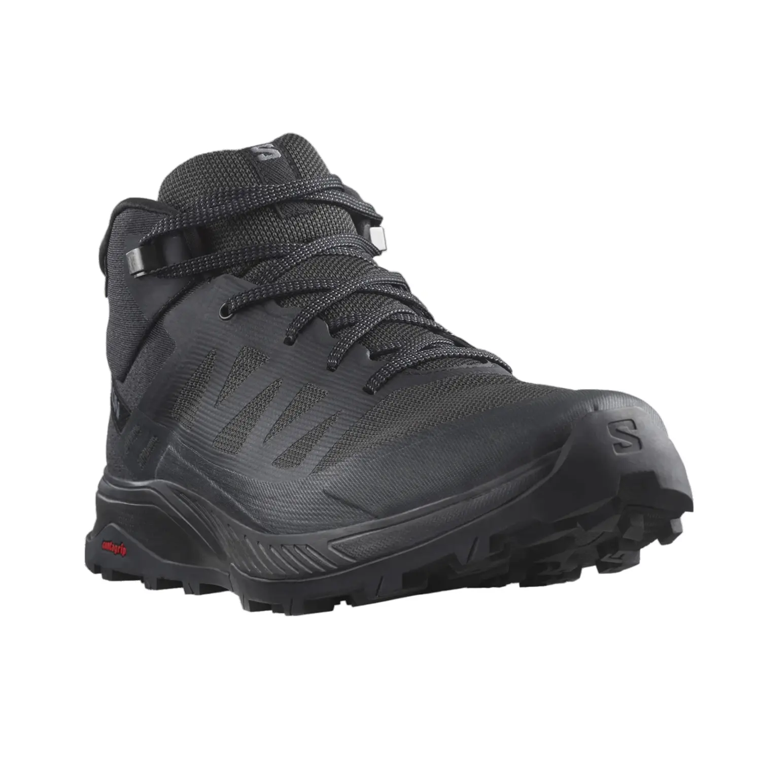 black / phantom - Salomon Outrise Mid Gtx