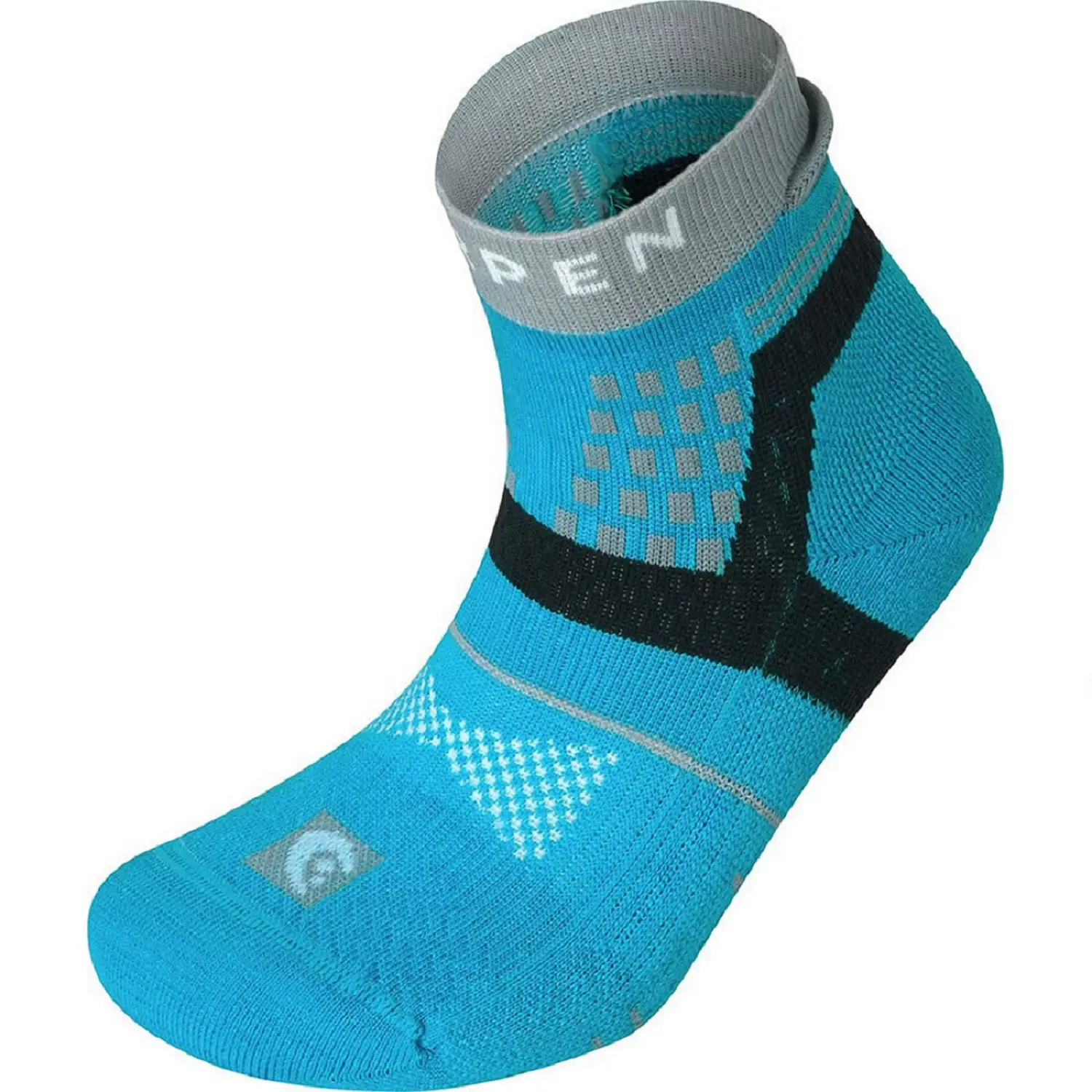 turquoise - Lorpen T3 Womens Trail Running Padded Eco