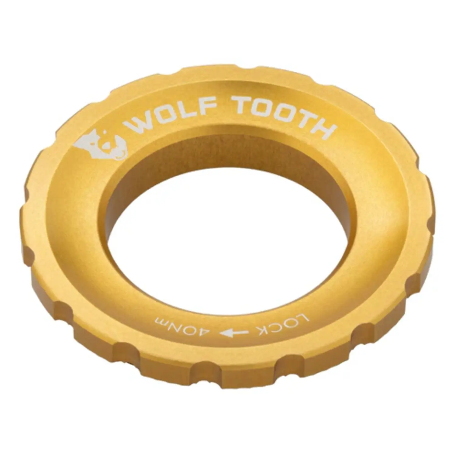 gold - Wolf Tooth Centerlock Rotor Lockring – External Spline