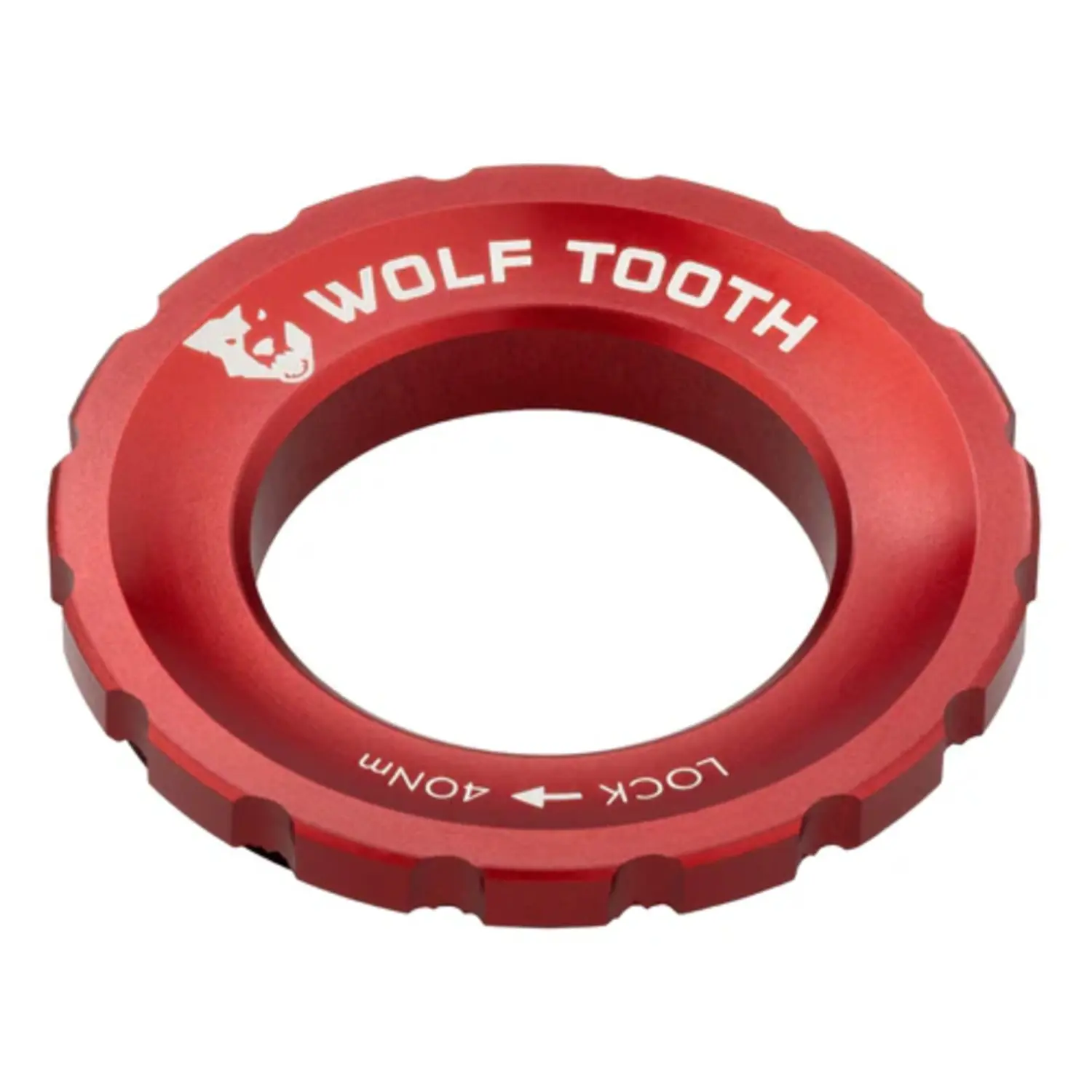 red - Wolf Tooth Centerlock Rotor Lockring – External Spline
