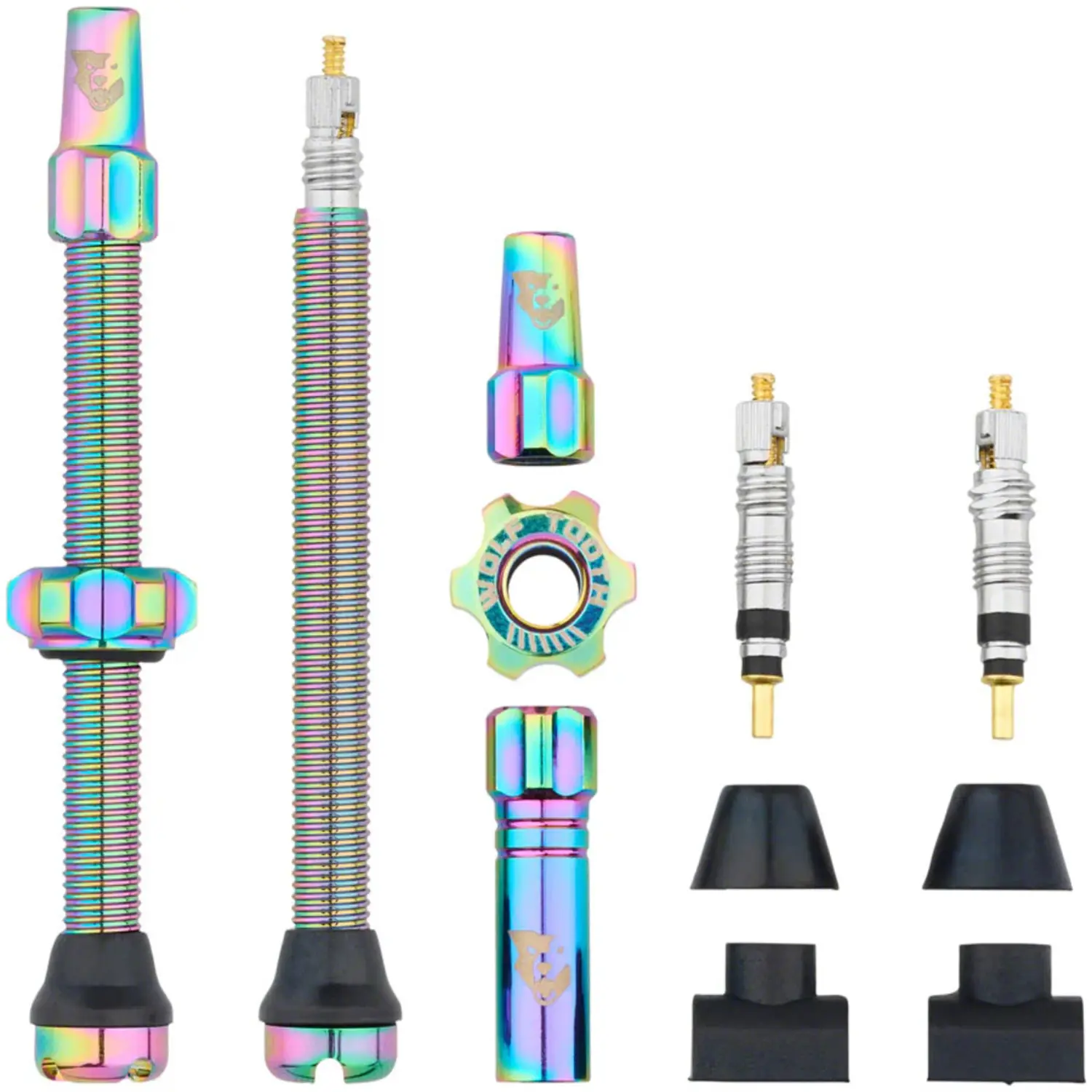 oil slick - Wolf Tooth Tubeless Valve Stem Kit60mm