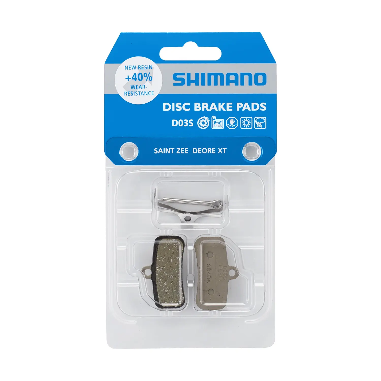  - Shimano Brake pads D03S-RX Resin for 4 Pistons