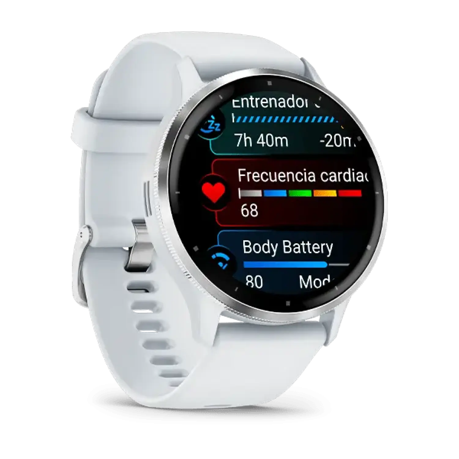 silver bezel with whitestone case - Garmin Venu 3