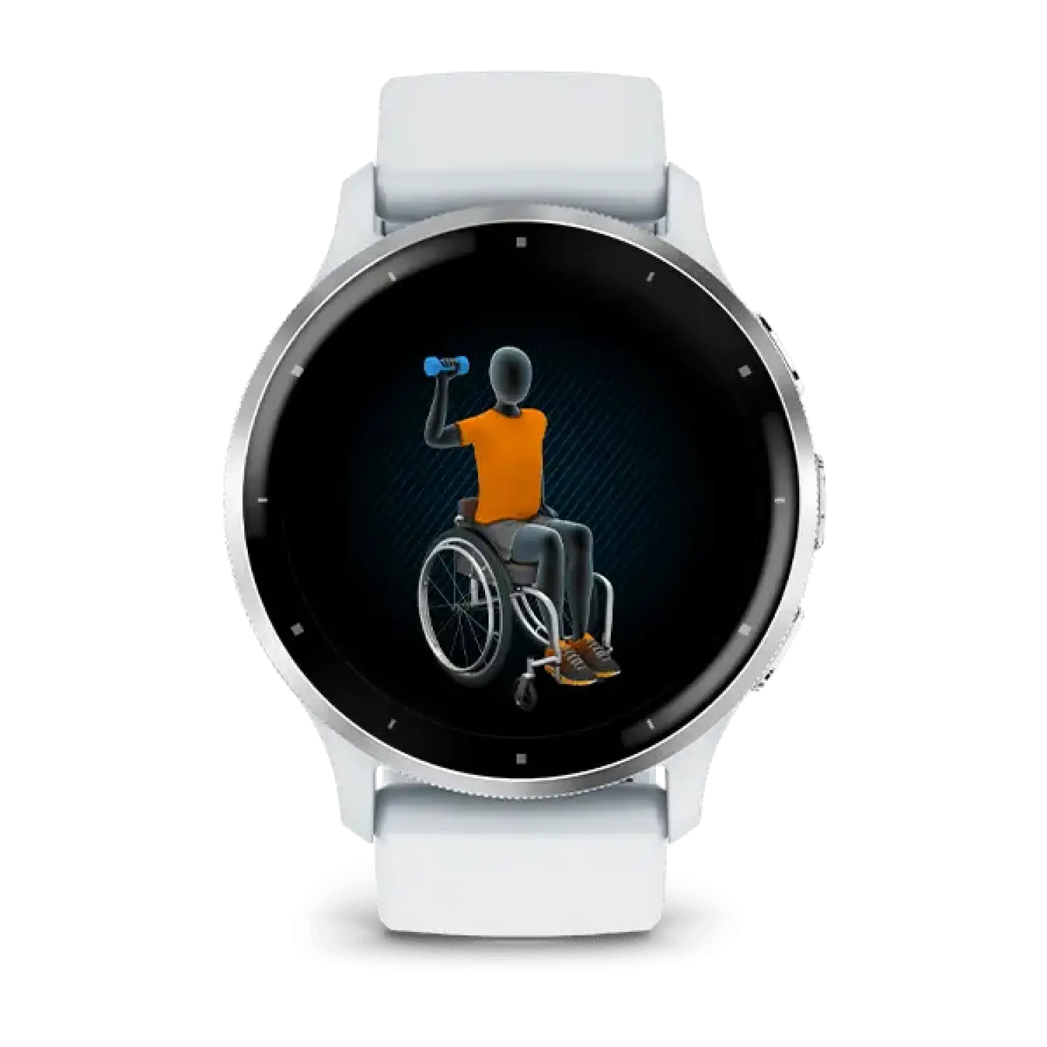 silver bezel with whitestone case - Garmin Venu 3