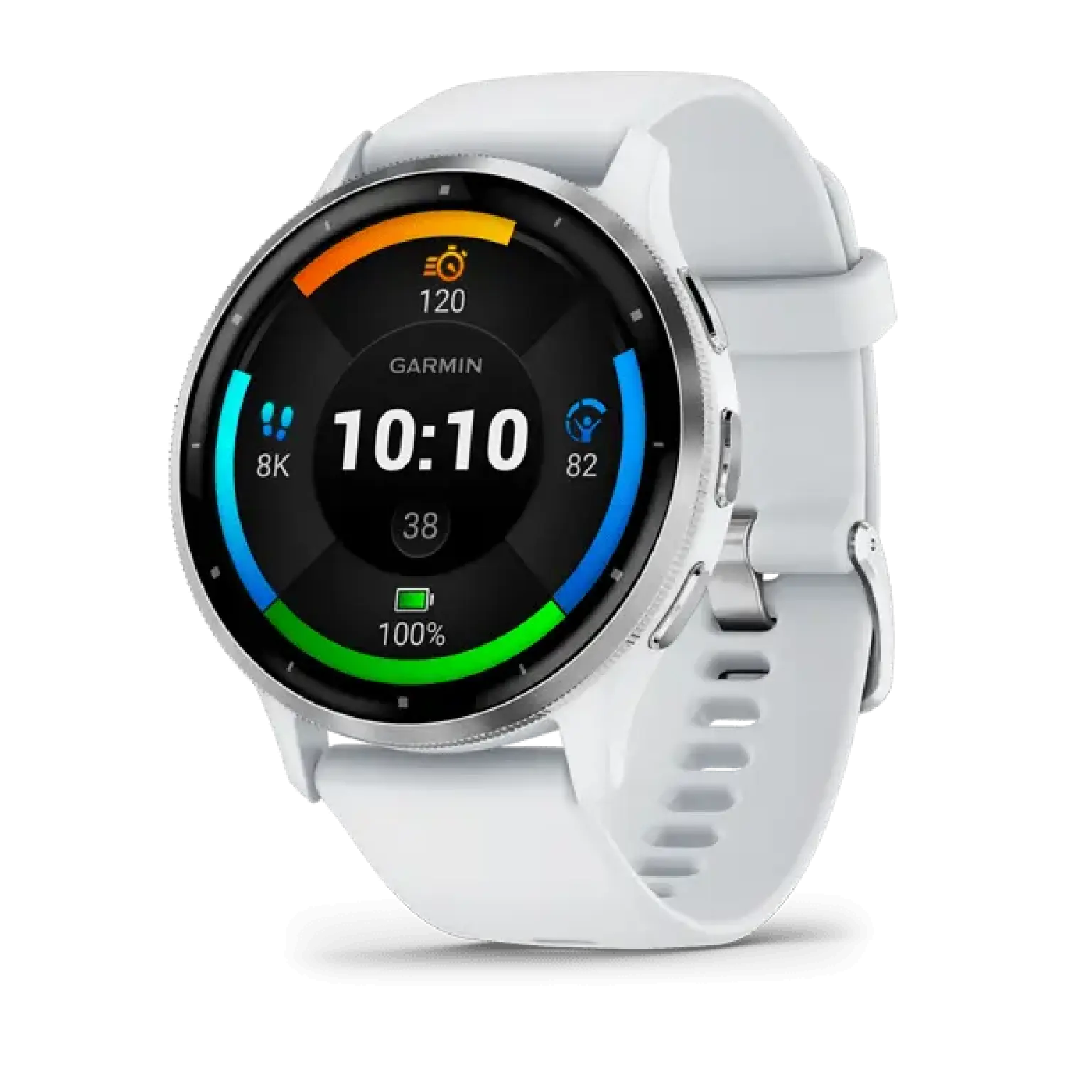 silver bezel with whitestone case - Garmin Venu 3