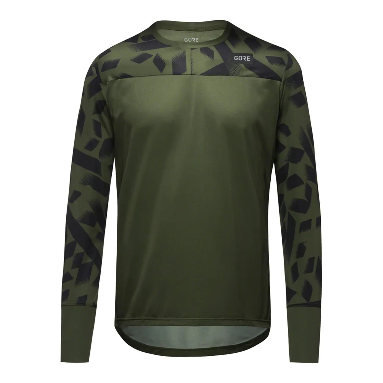 utility green / black - GOREWEAR TrailKPR Daily LS Shirt Mens