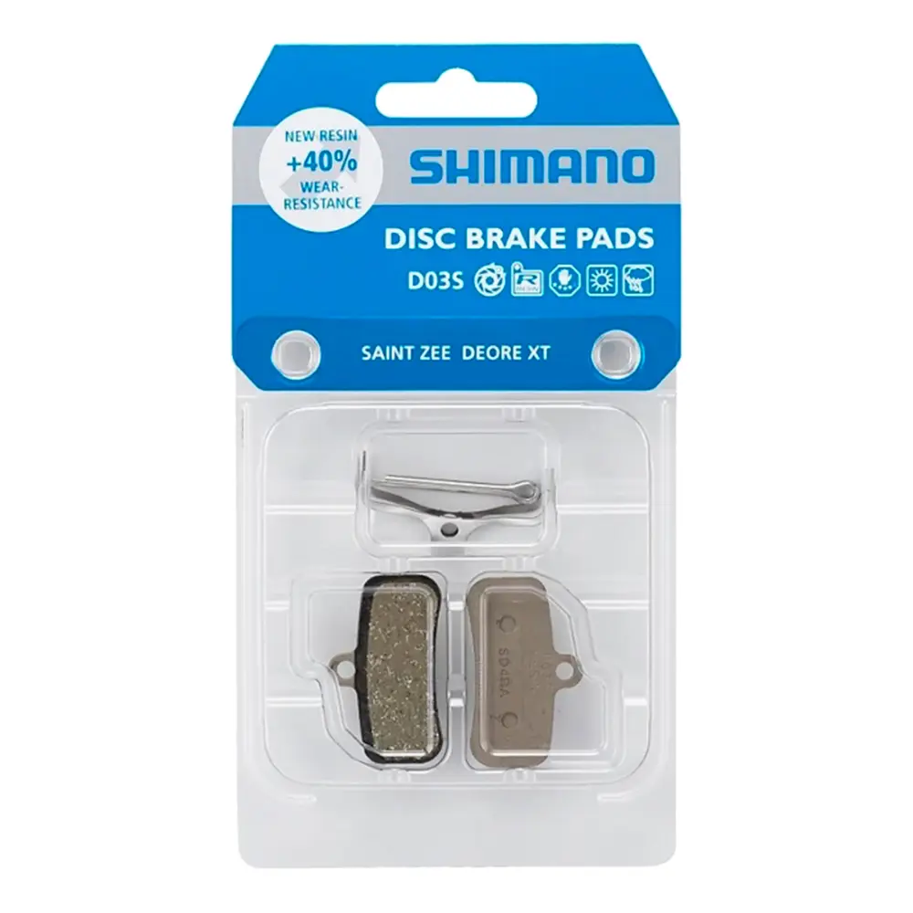 Shimano Zapatas D03S XT, SLX, DEORE, SAINT, ZEE D03S resin 4pst caja