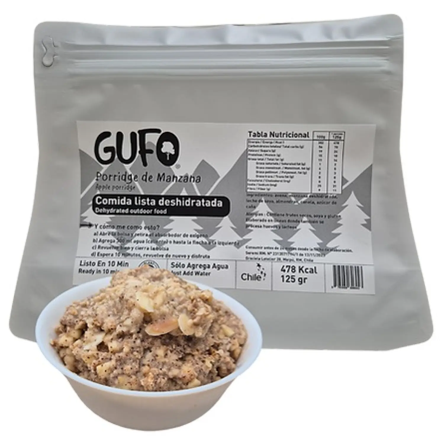  - Gufo Foods Porridge Manzana canela