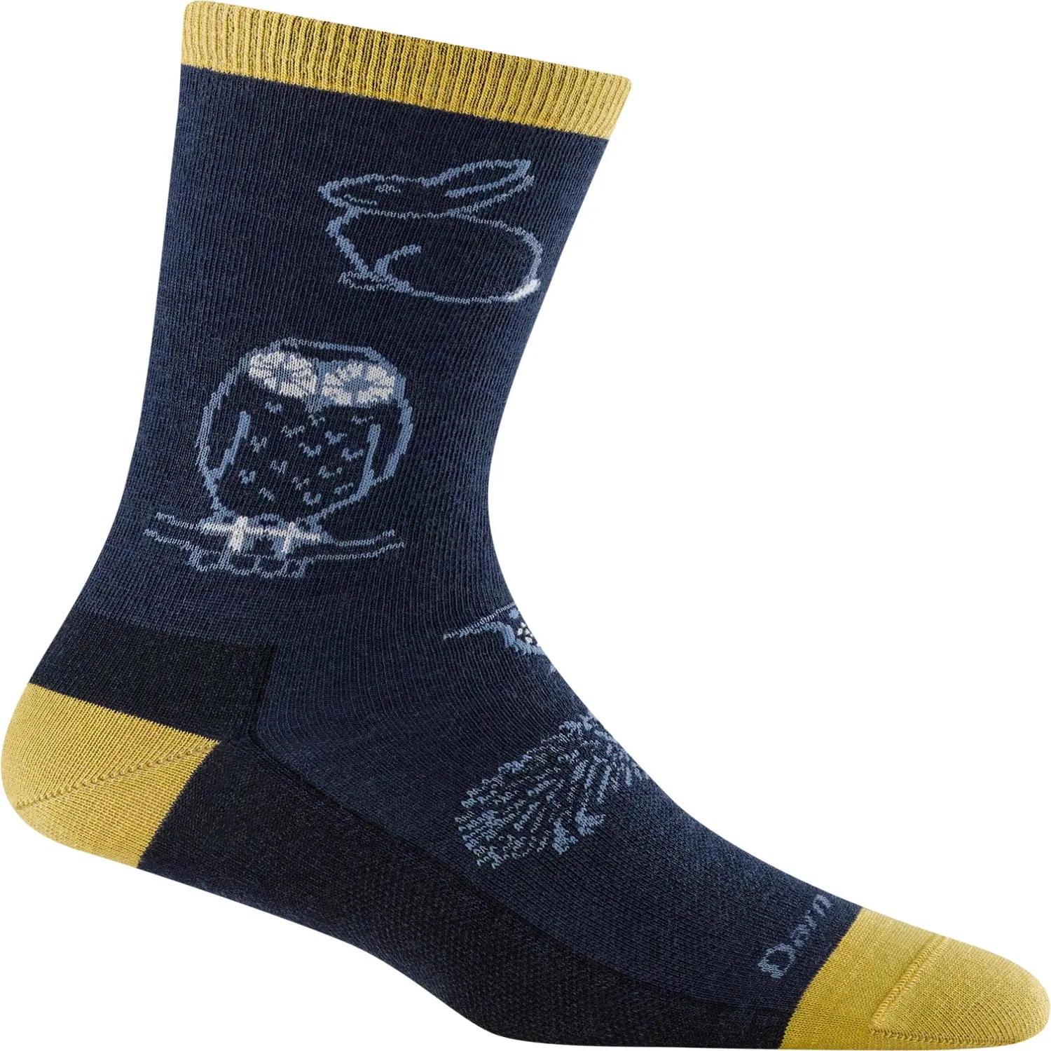  - Darn Tough Women's Merino Wool Woodland Creatures Crew Height Light Socks