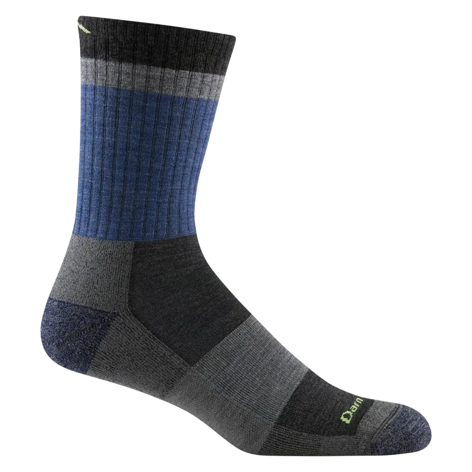 blue - Darn Tough Men's Heady Stripe Micro Crew Light Cushion Sock