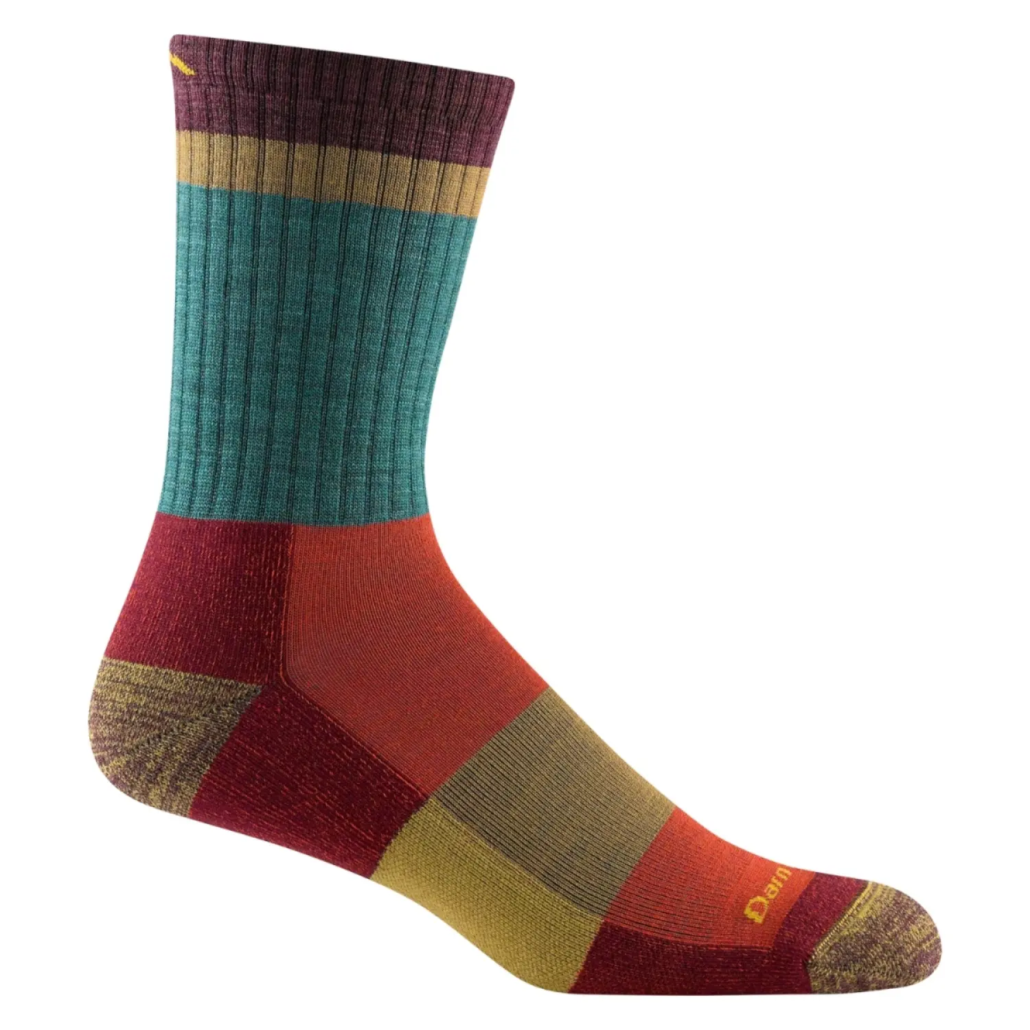 teal - Darn Tough Men's Heady Stripe Micro Crew Light Cushion Sock