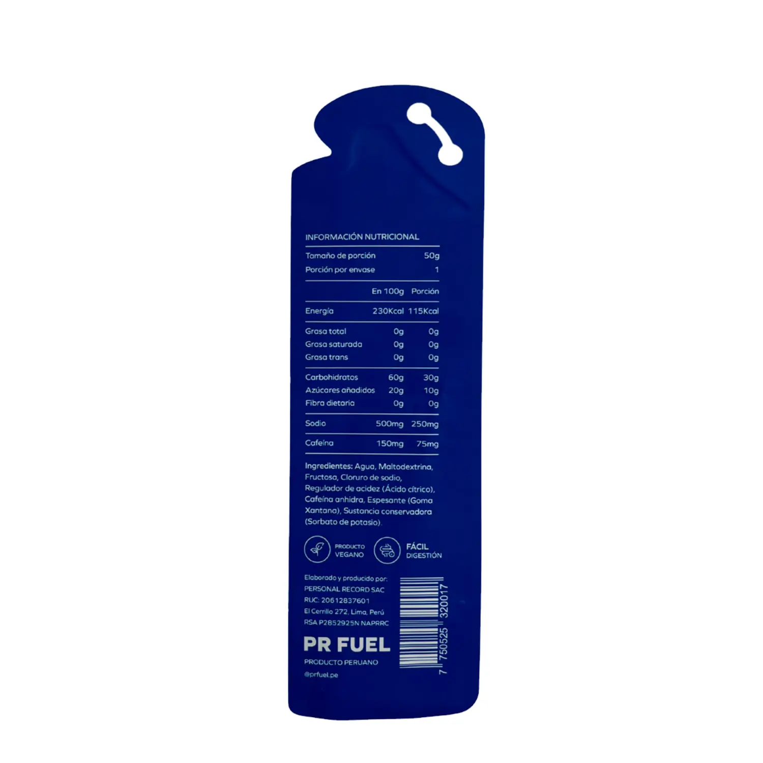  - PR Fuel Energy Gel Pr Fuel Regular