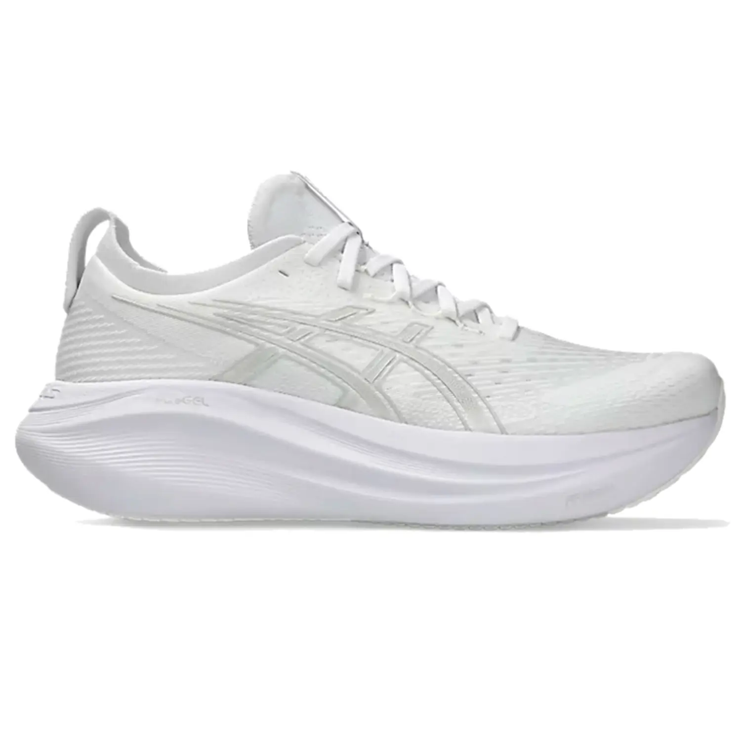 white/glacier grey - Asics Gel-Nimbus 27 M's