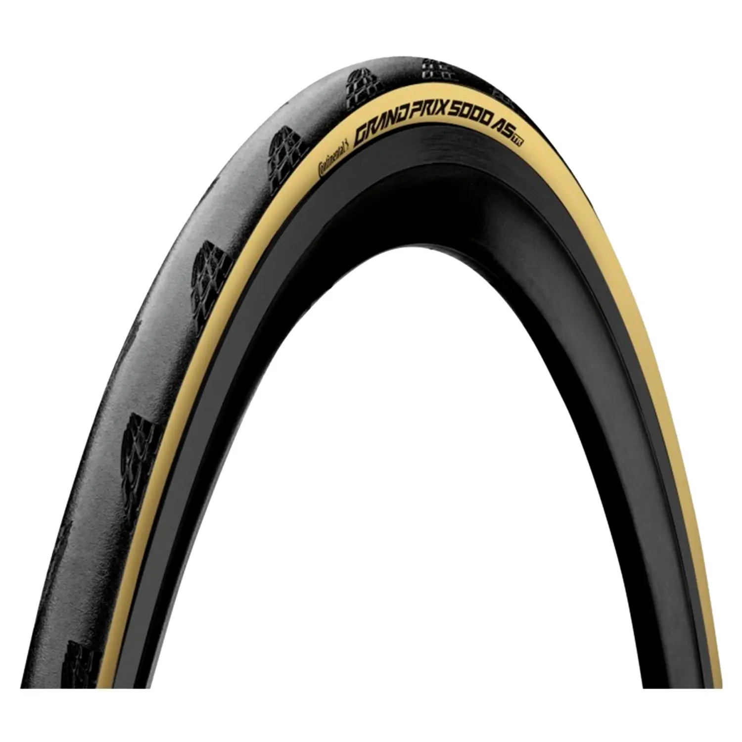 black/cream - Continental Grand Prix 5000 As Foldable Skin Tubeless