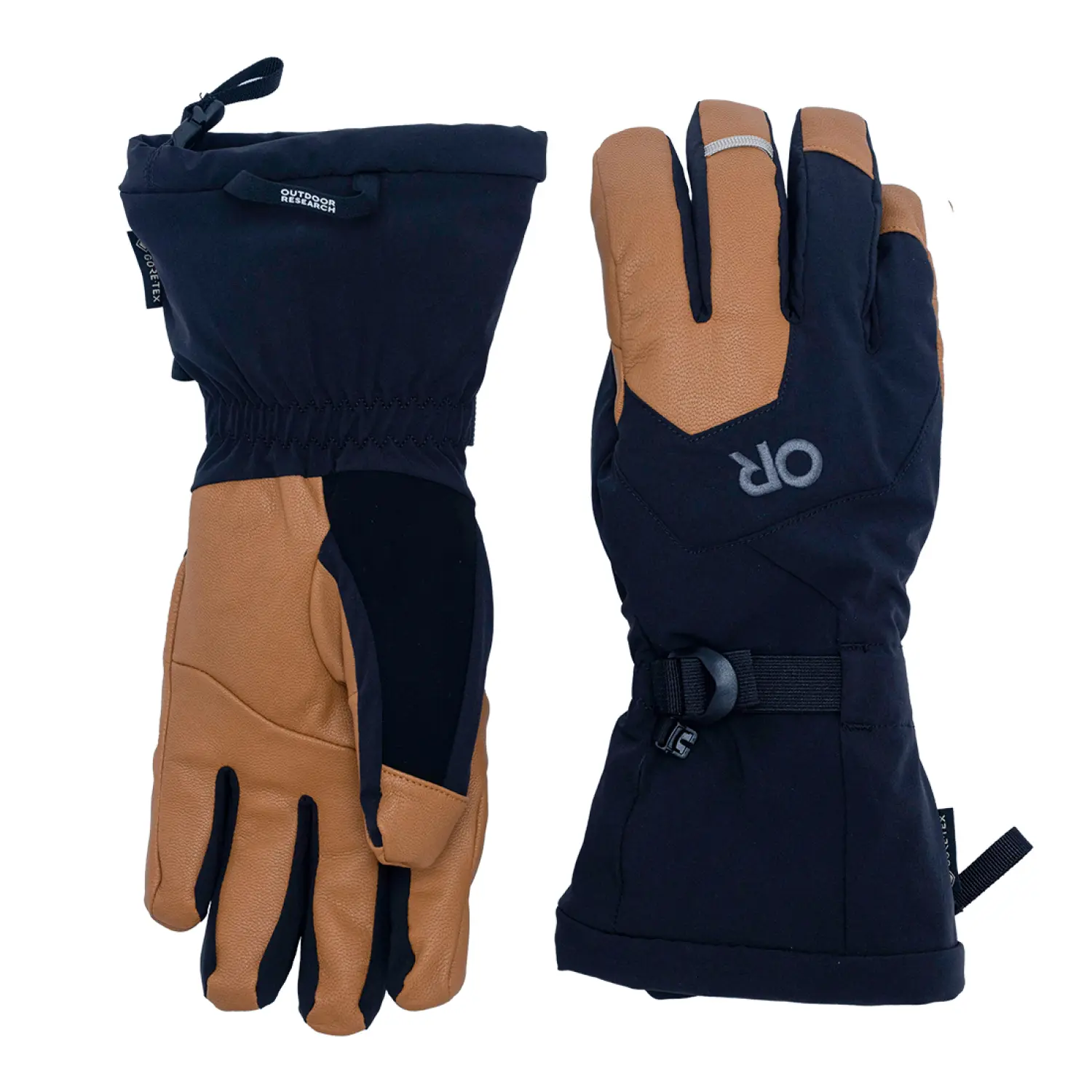 black/dark natural - Outdoor Research Men's Arete Modular Gore-Tex Glove