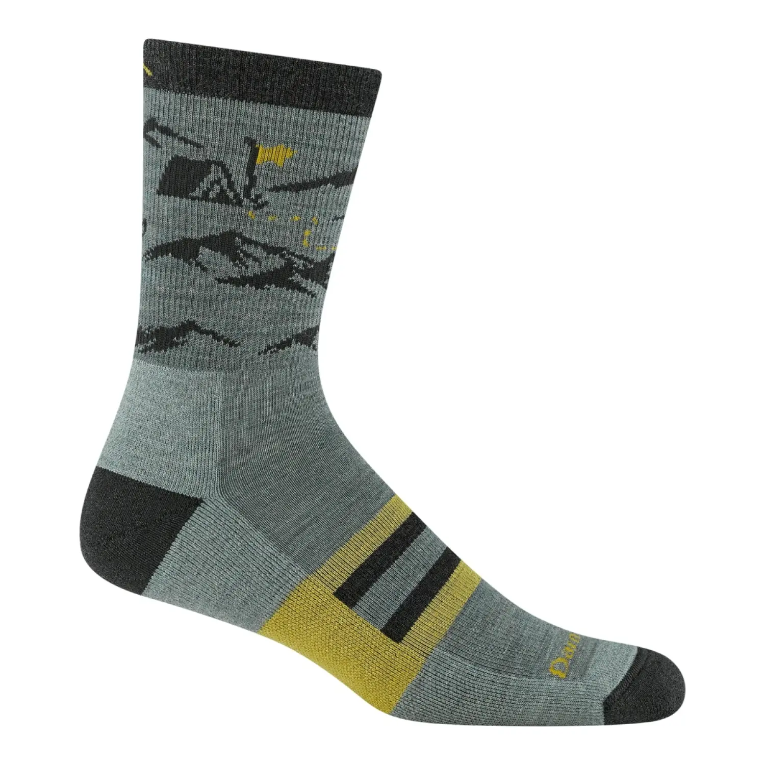 seafom - Darn Tough Men's Hike Hike Hut Micro Crew Midweight Hiking Socks