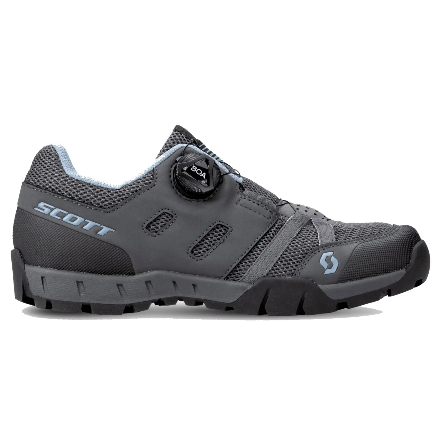 dark grey/light blue - Scott Shoe W's Sport Crus-r Flat Boa