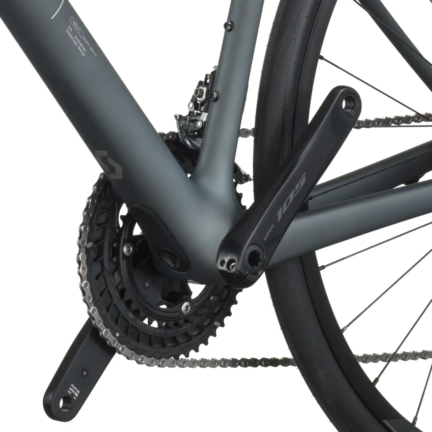 carbon grey - Scott Bike Addict 50