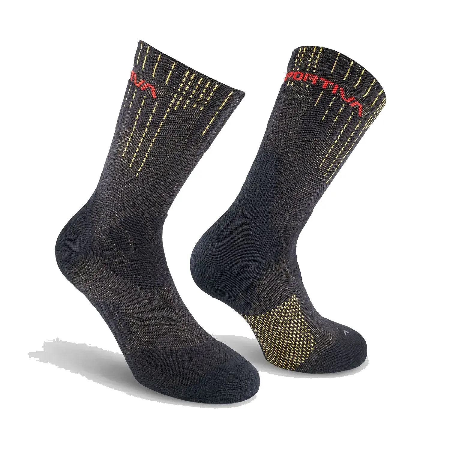 black/yellow - La Sportiva Endurance Trail Socks