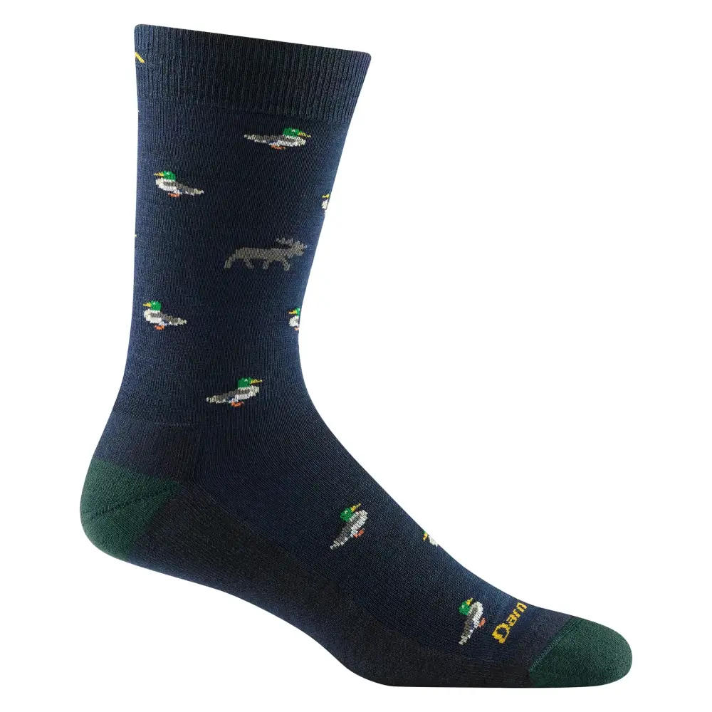 Darn Tough Men's Duck Duck Moose Crew Lightweight Lifestyle Socks