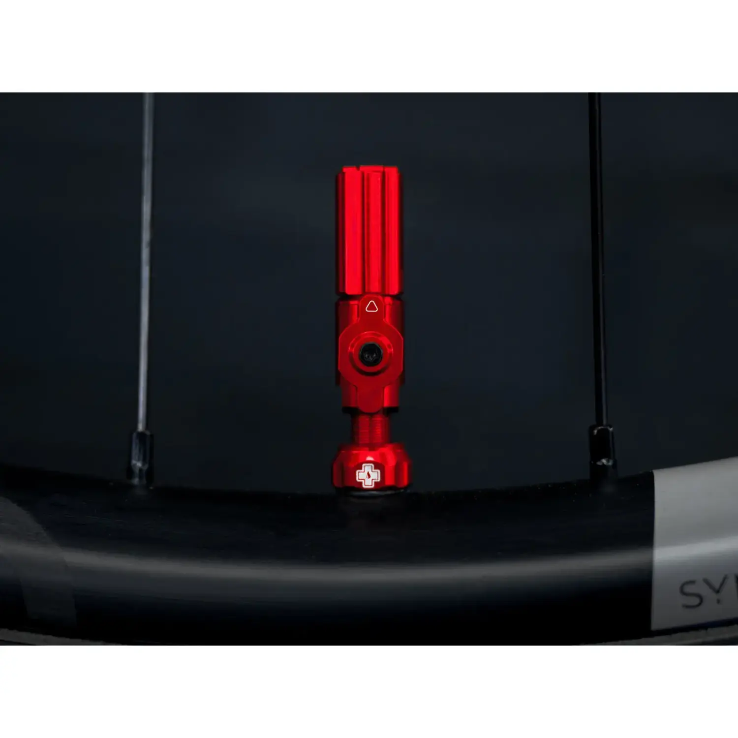 red - Muc-Off Tubeless Valves Big Bore Hybrid