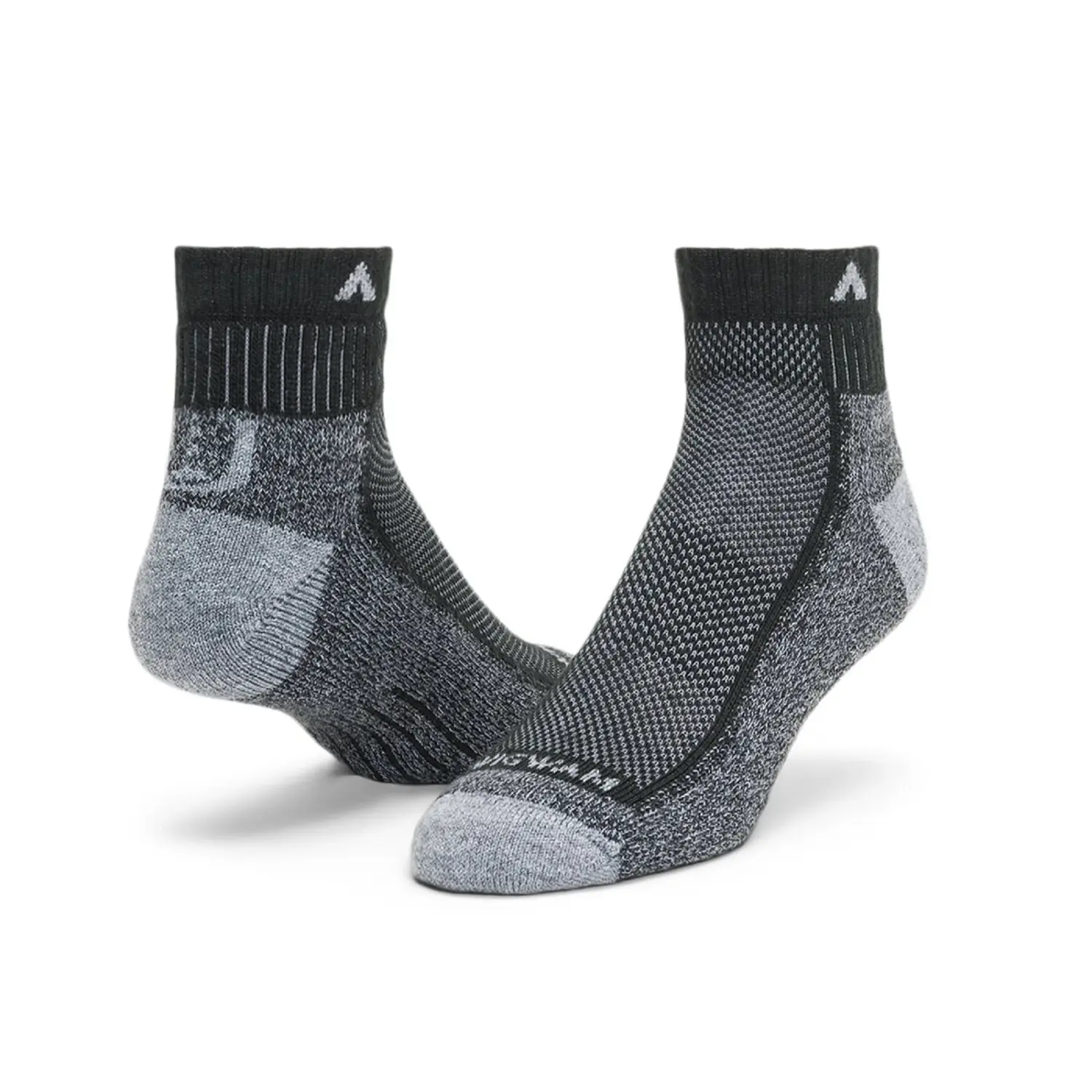 black/grey - Wigwam Cool Lite Hiker Pro Quarter