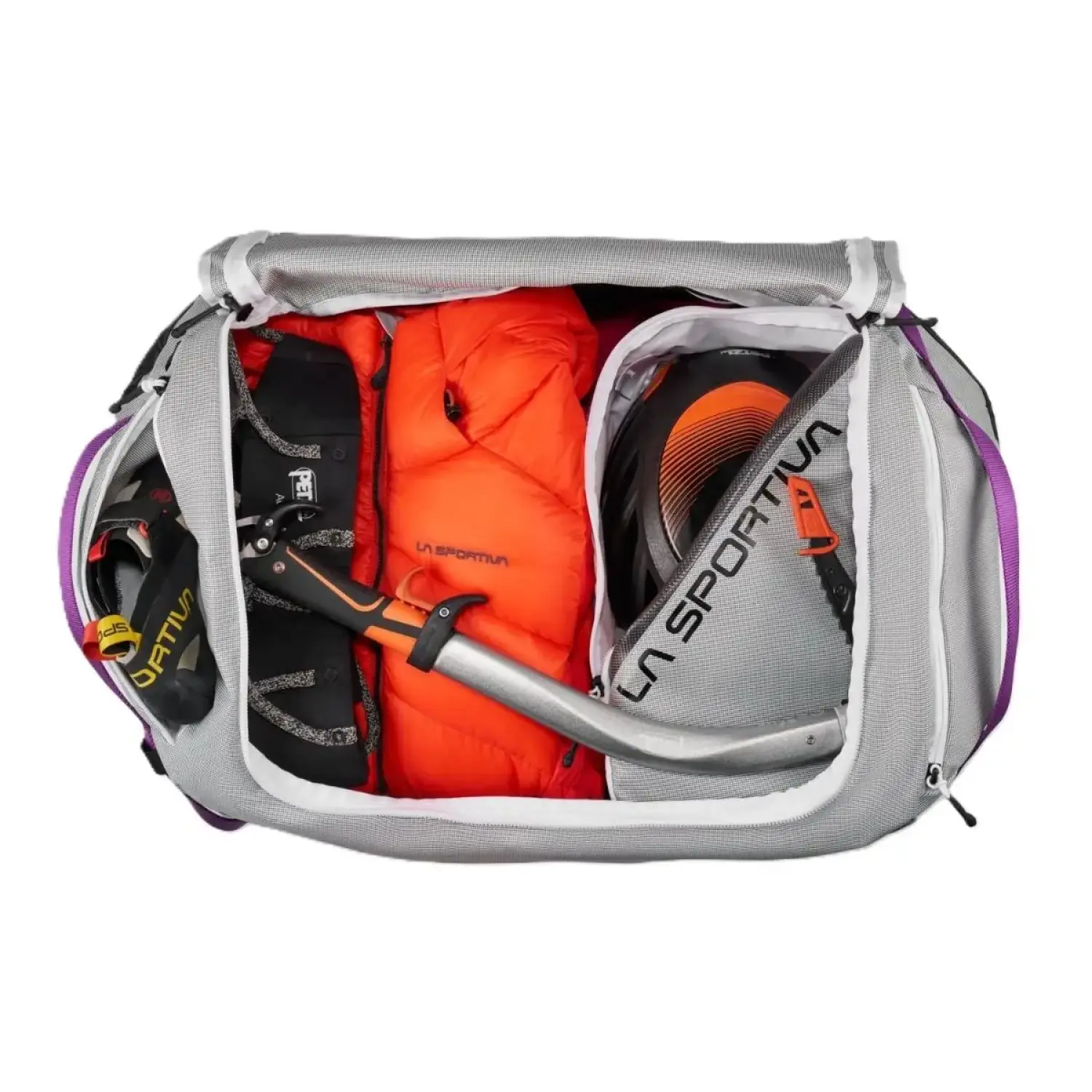 chalk/black - La Sportiva Nomad 70 Duffel Bag