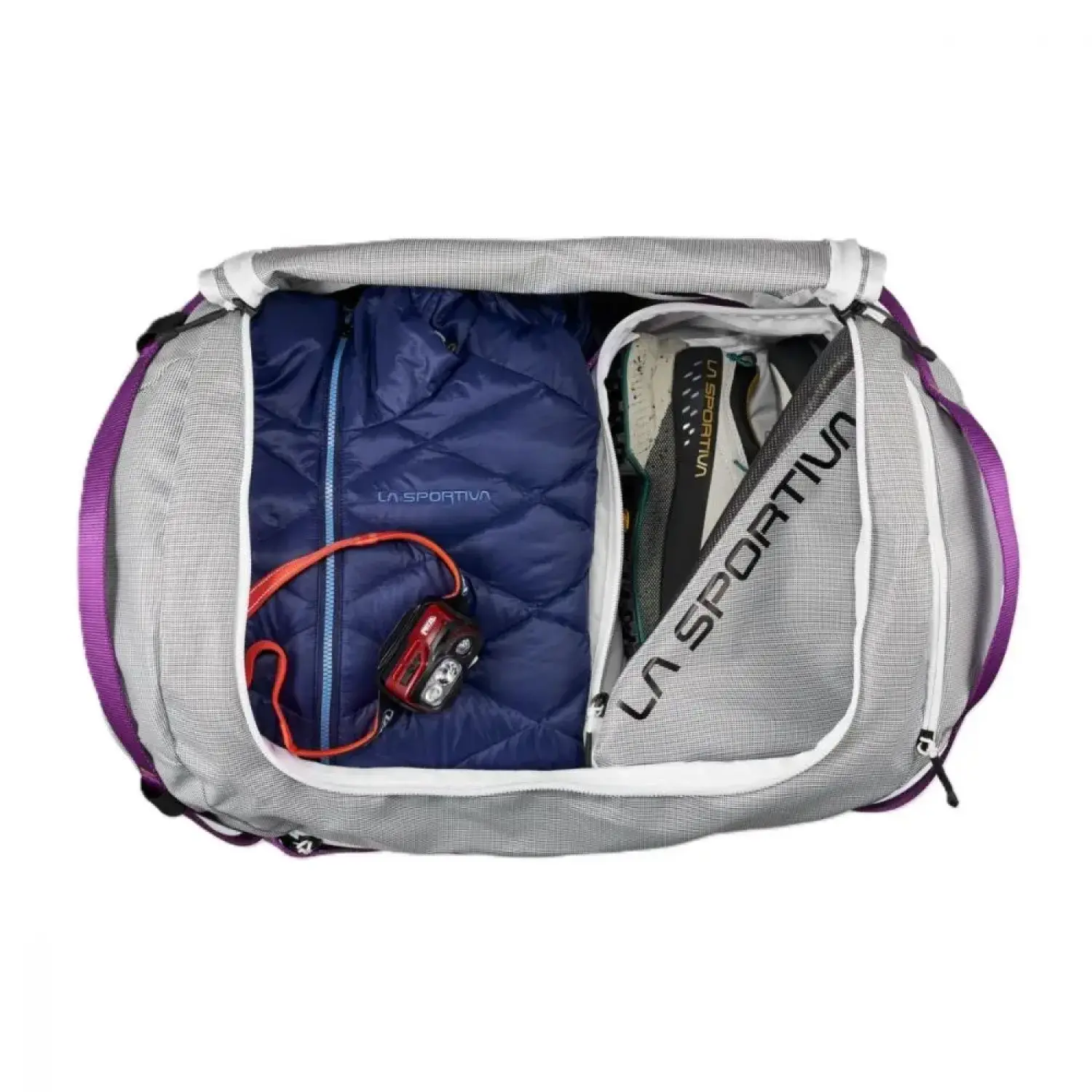 chalk/black - La Sportiva Nomad 40 Duffel Bag