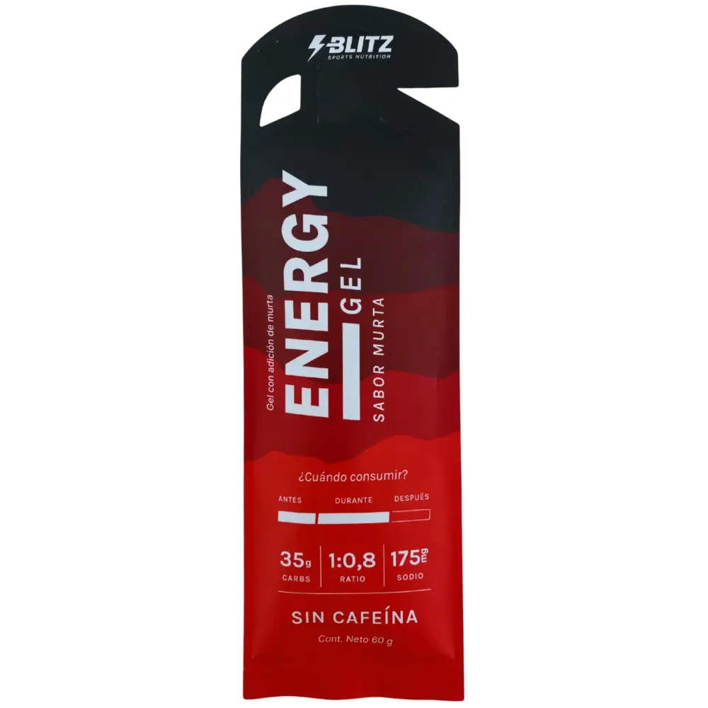 Blitz Nutrition Energy Gel Murta Sin Cafeína
