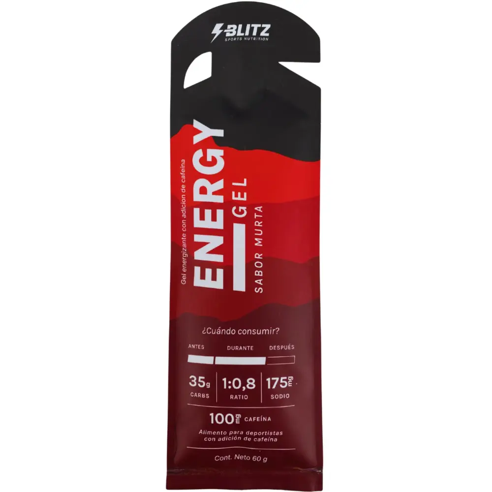 Blitz Nutrition Energy Gel Murta Con Cafeína