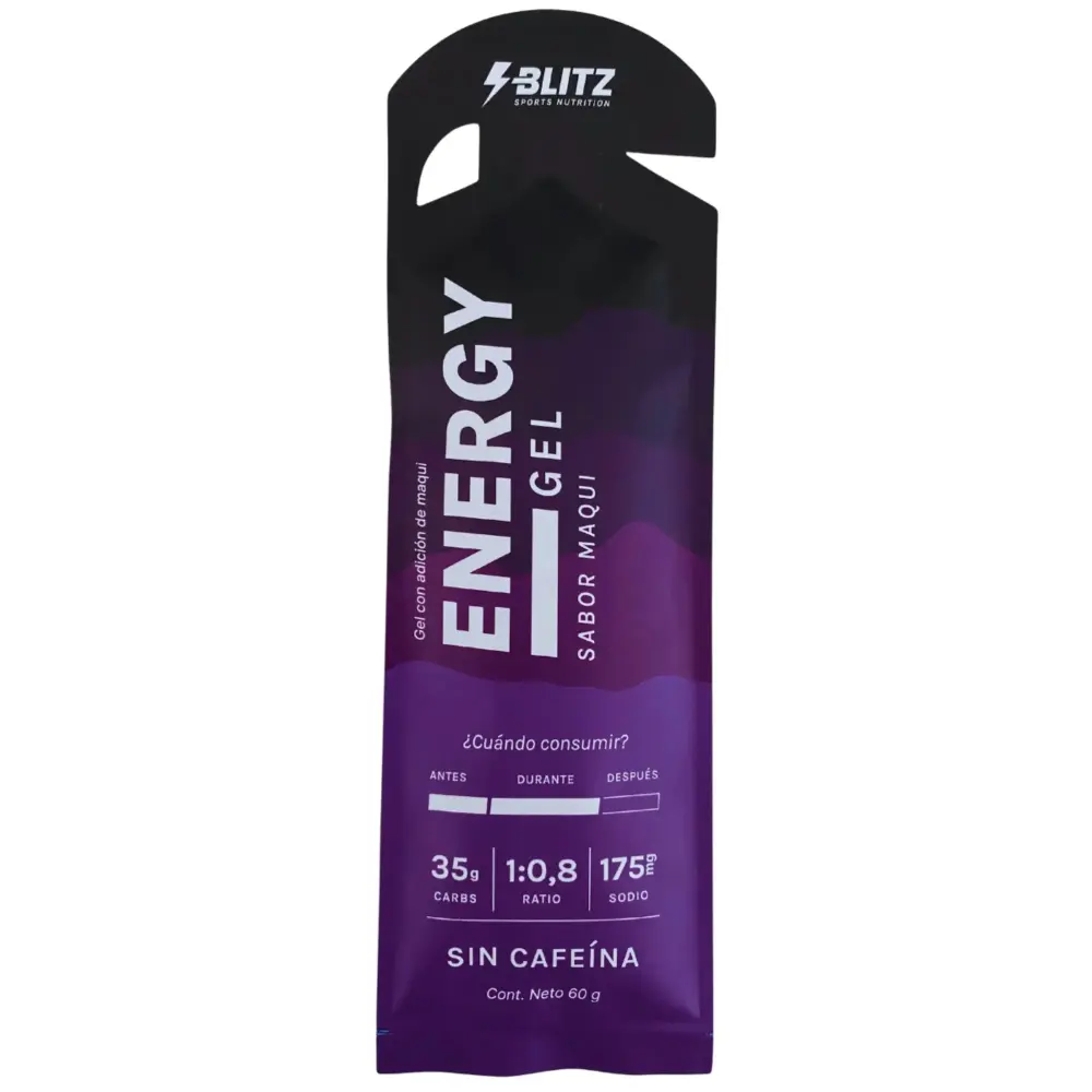 Blitz Nutrition Energy Gel Maqui Sin Cafeína
