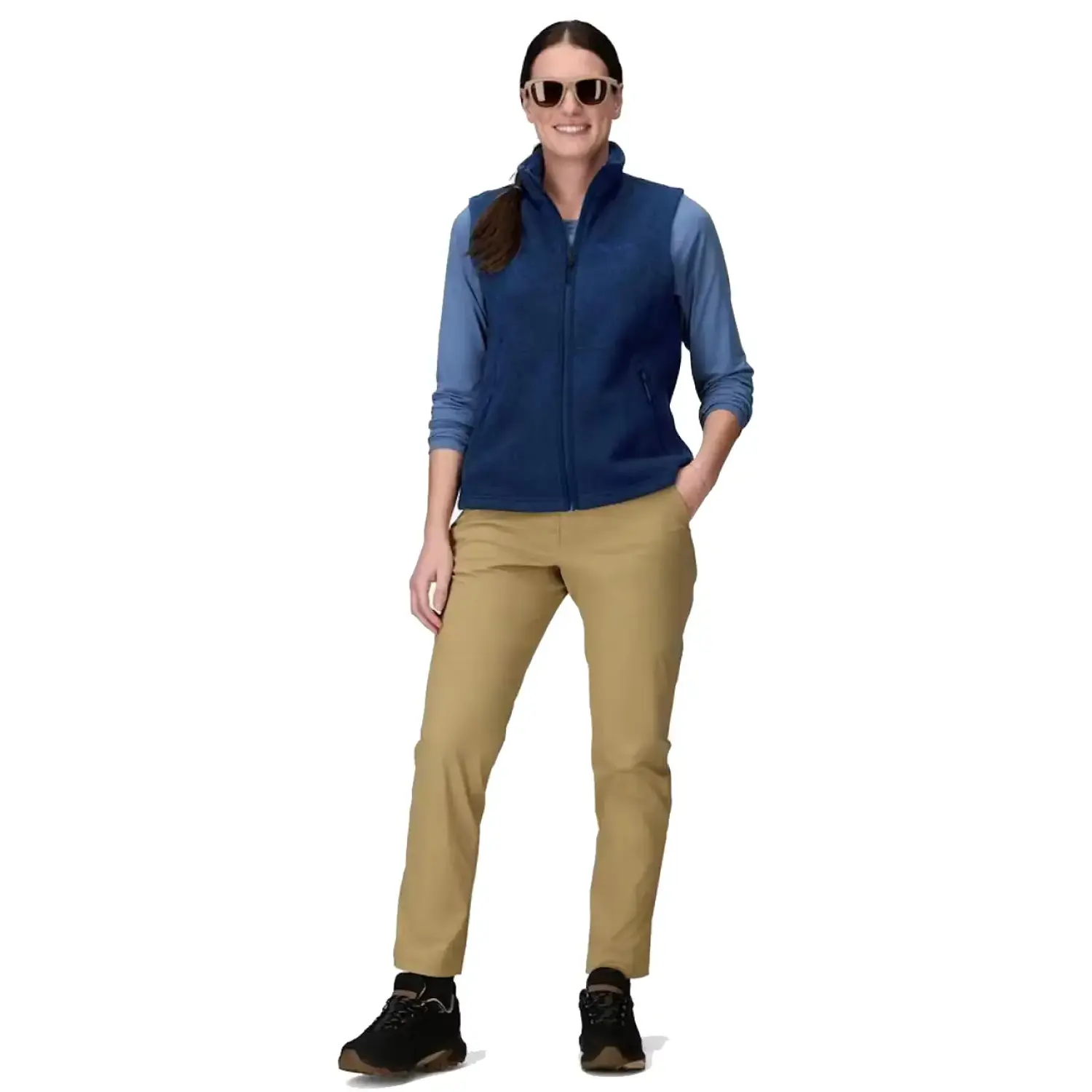 arctic navy heather - Marmot Women's Drop Line Sweater Fleece Vest