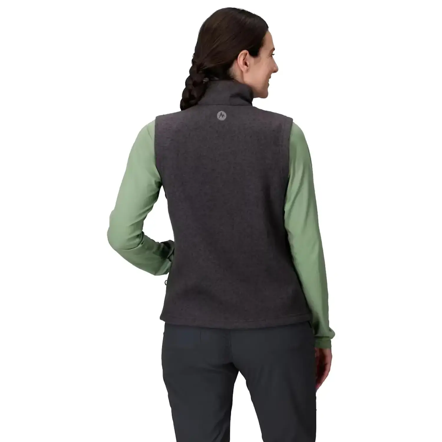 black heather - Marmot Women's Drop Line Sweater Fleece Vest