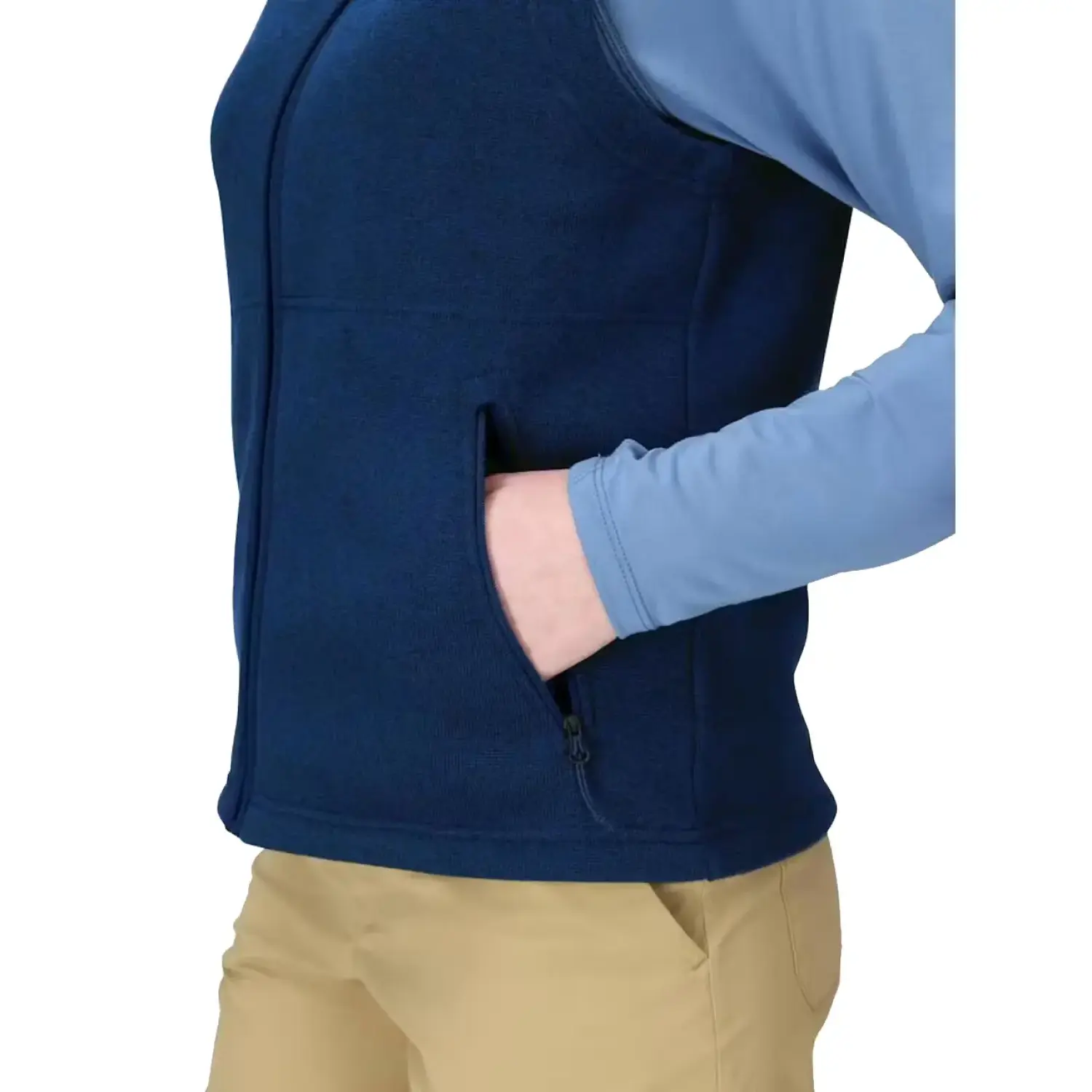 arctic navy heather - Marmot Women's Drop Line Sweater Fleece Vest