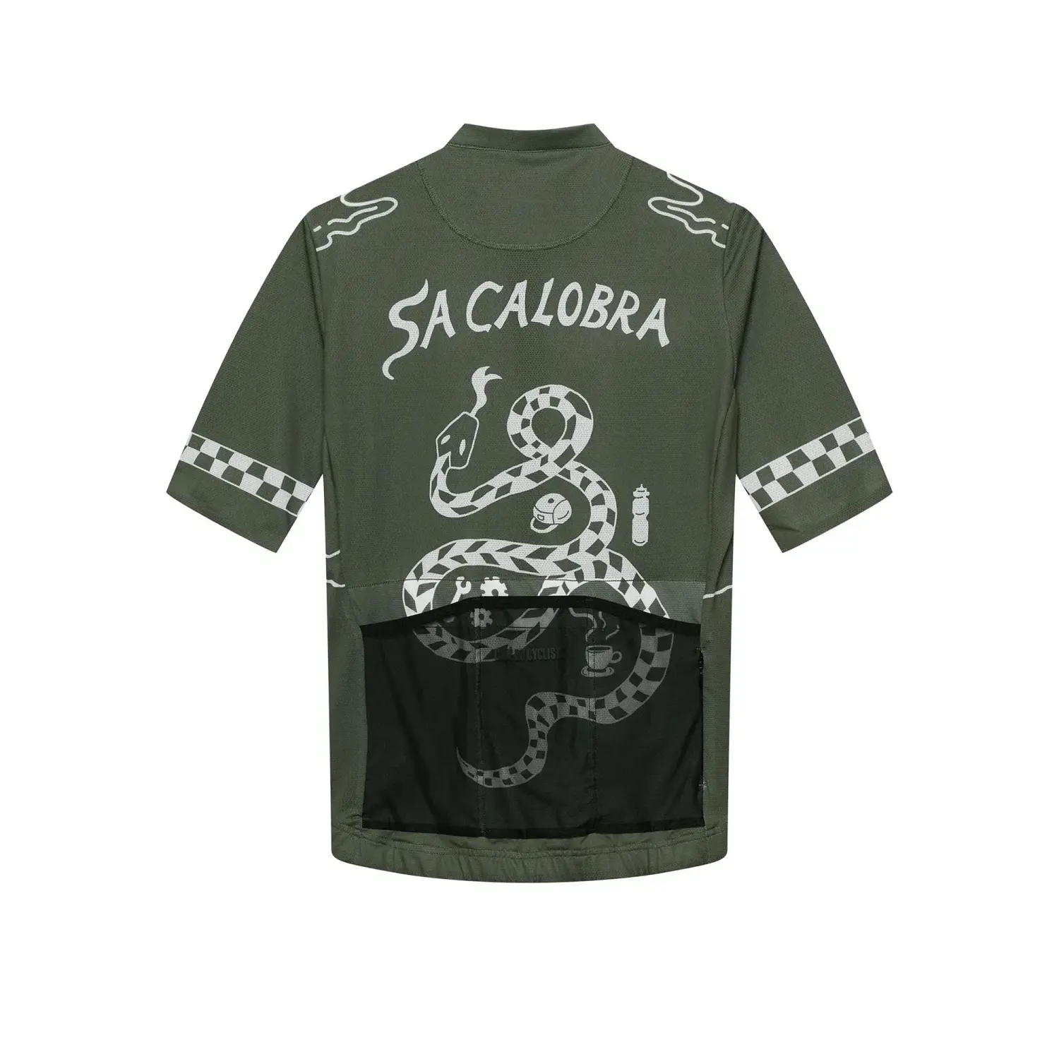 khaki - Café du Cycliste Sa Calobra Jersey Short Sleeve W´s