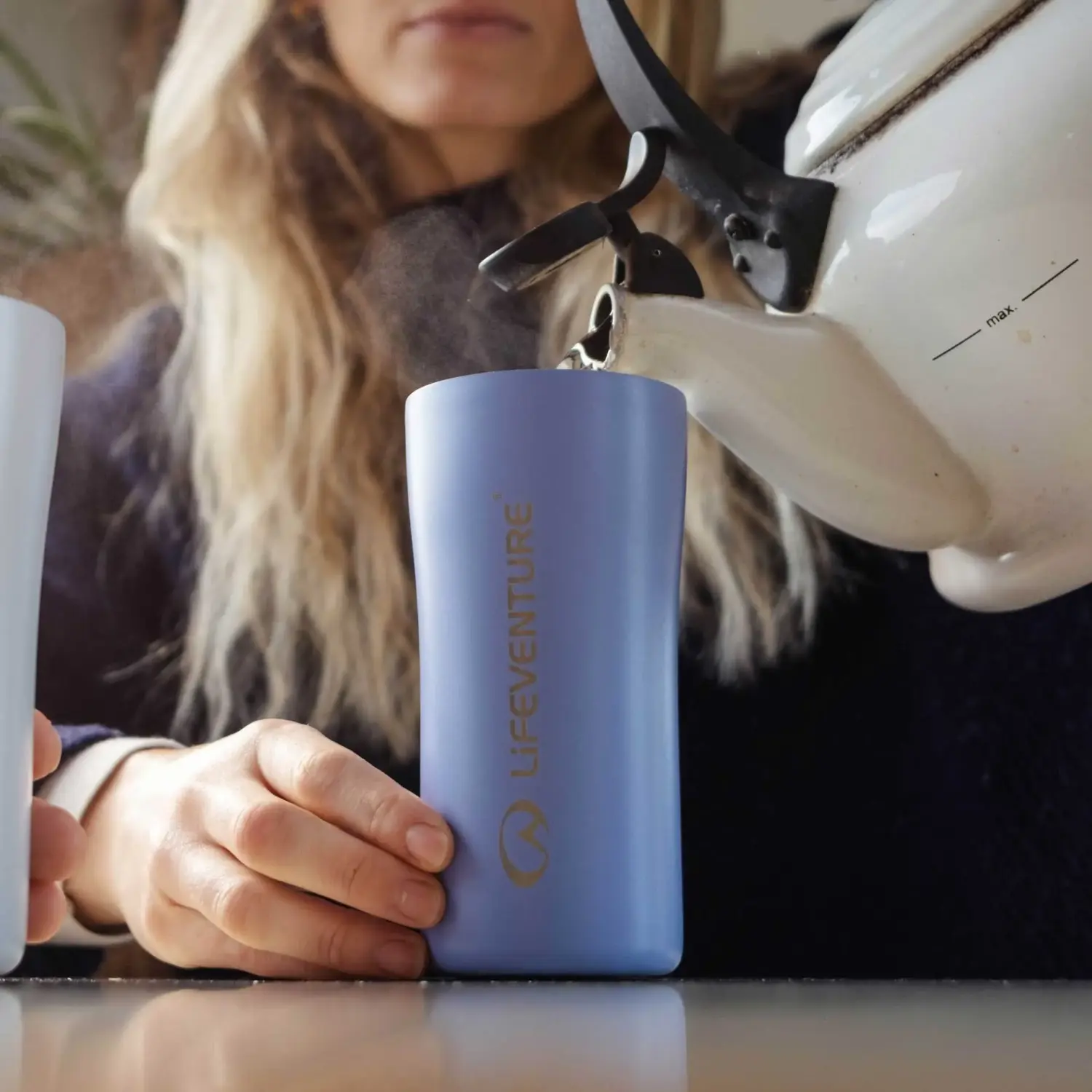 lavander - Lifeventure One Touch Thermal Mug