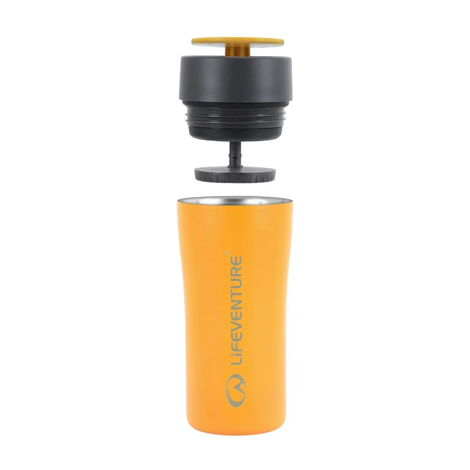 gold - Lifeventure One Touch Thermal Mug