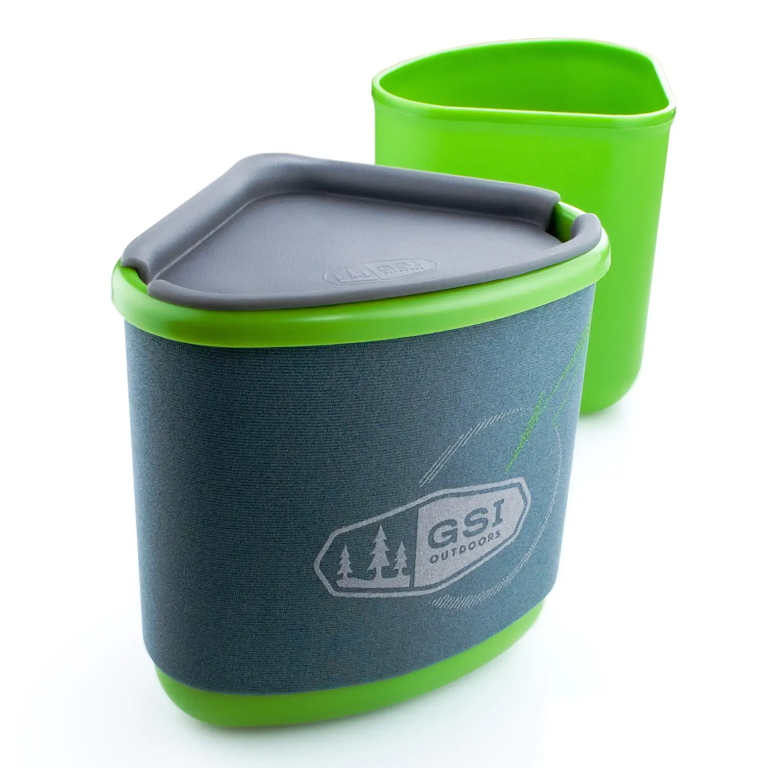 green - GSI Gourmet Nesting Mug + Bowl