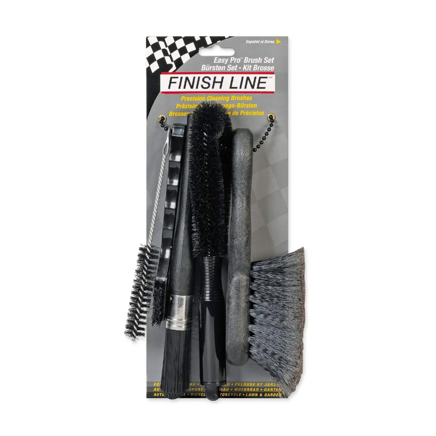 black - Finish Line Brush Set