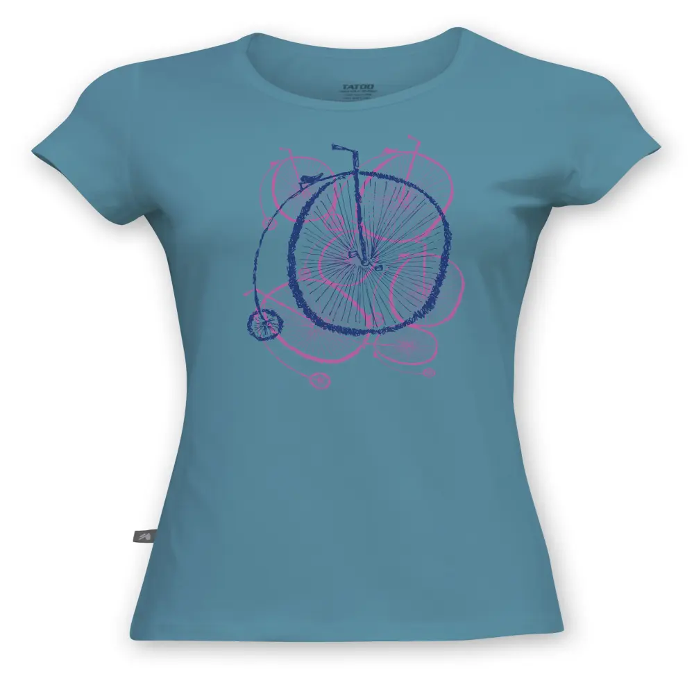 Tatoo Camiseta Bici Mujer Bici Vintage